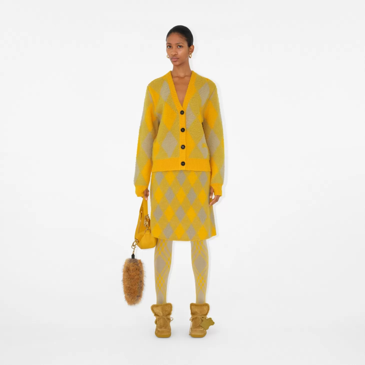 Burberry Argyle Wool Cardigan*Kvinnor Stickat