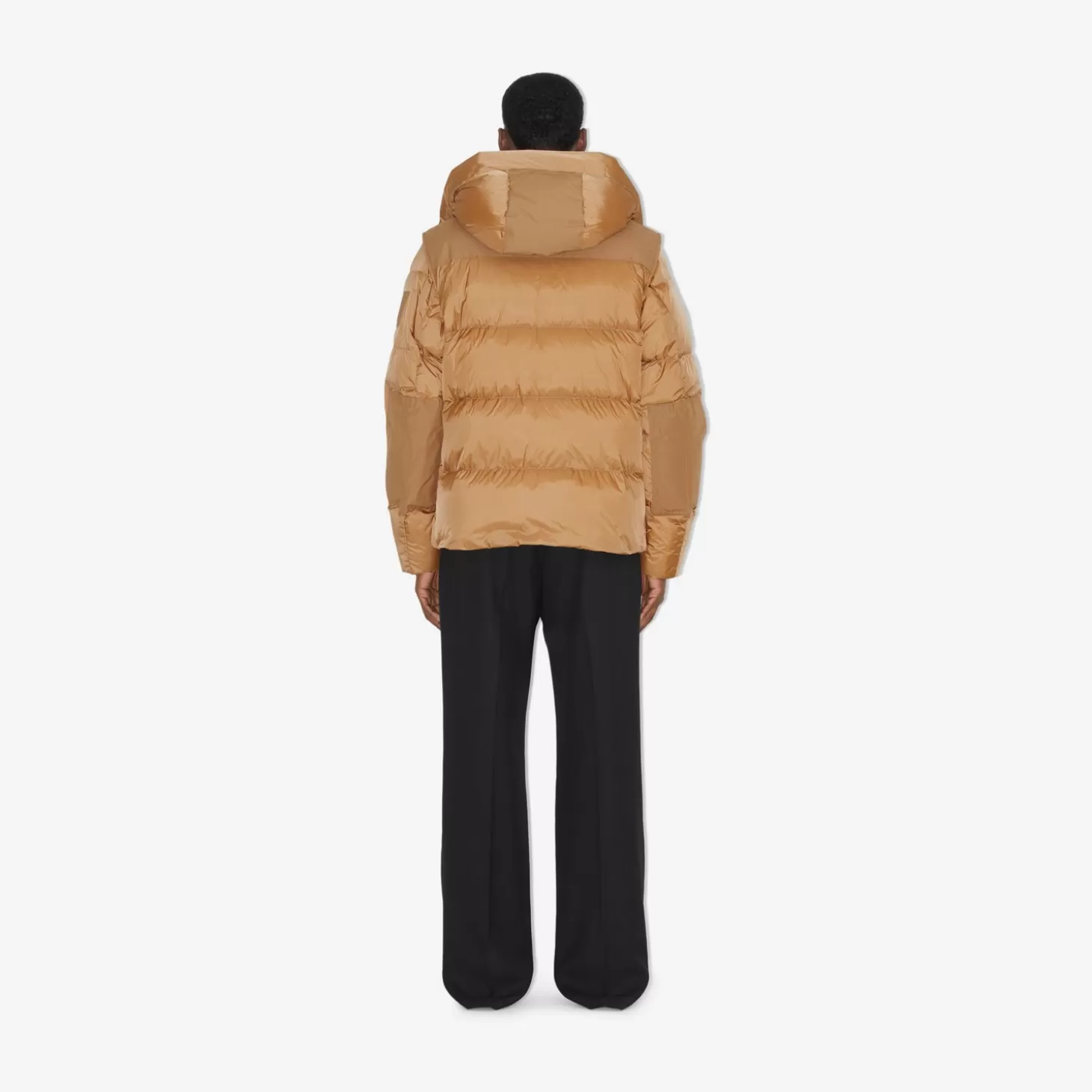 Burberry Avtagbar ärm nylon pufferjacka*Män Pufferjackor