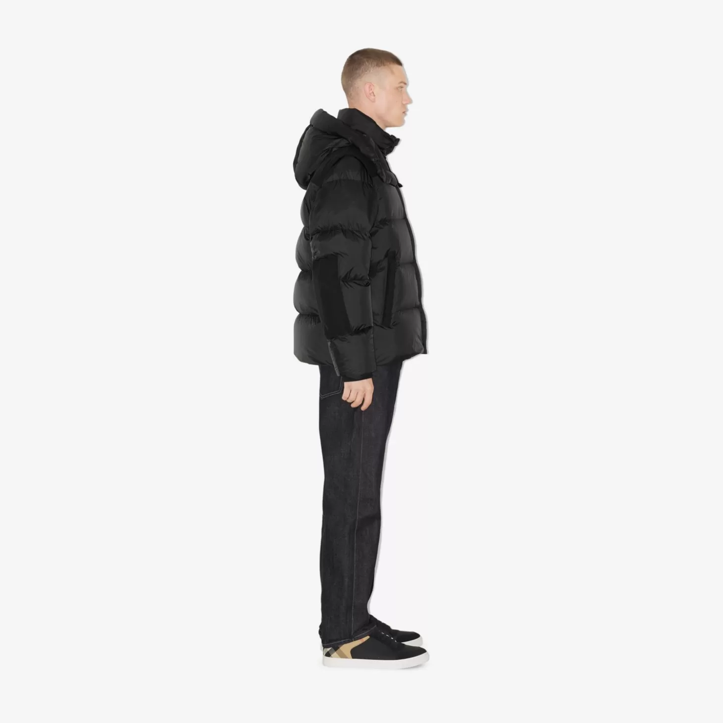 Burberry Avtagbar ärm nylon pufferjacka*Män Pufferjackor
