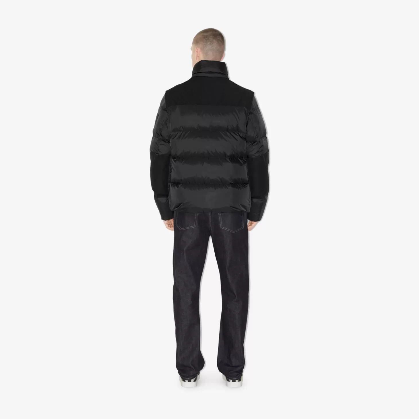 Burberry Avtagbar ärm nylon pufferjacka*Män Pufferjackor