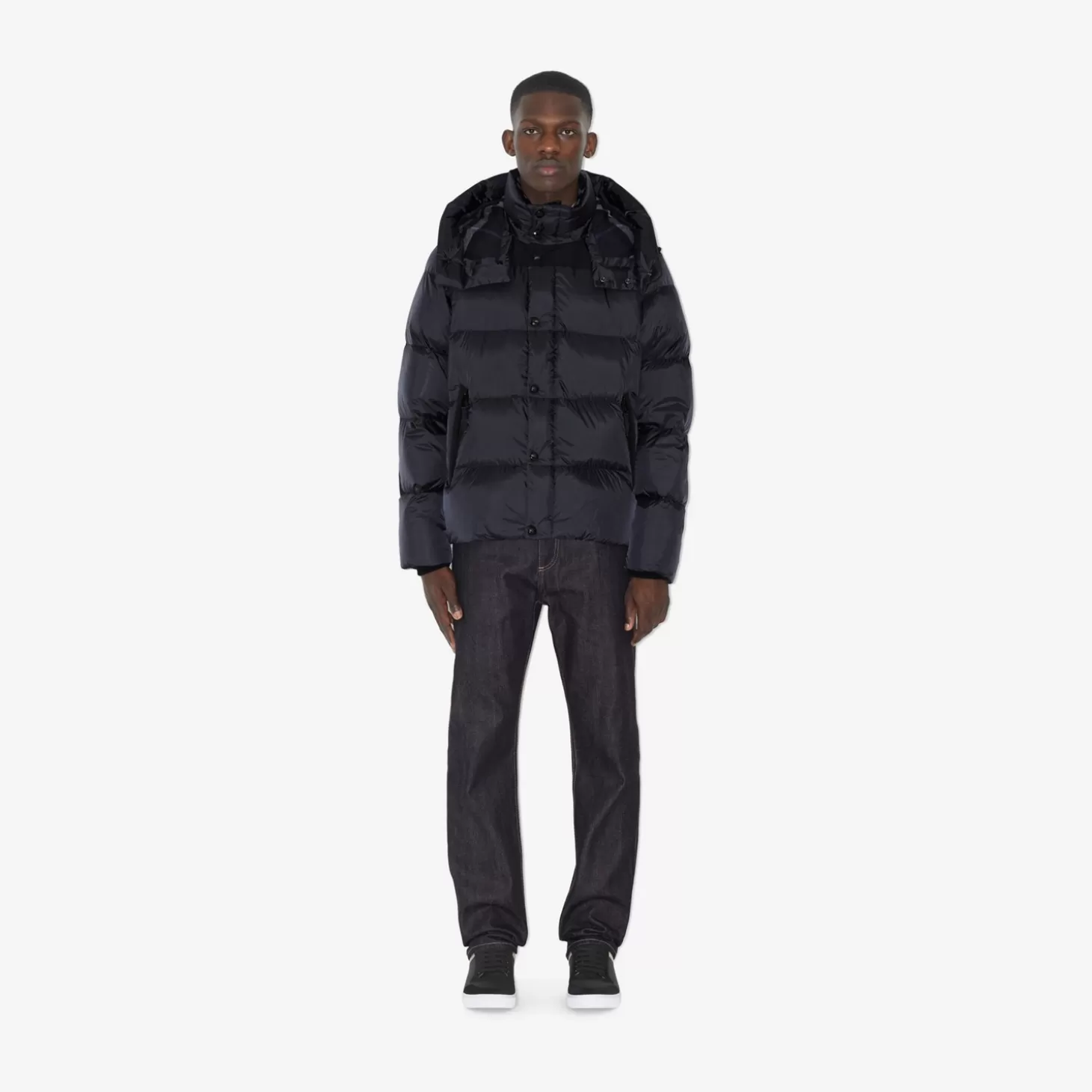 Burberry Avtagbar ärm nylon pufferjacka*Män Pufferjackor