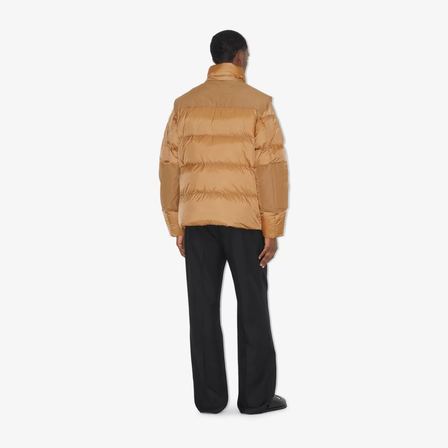 Burberry Avtagbar ärm nylon pufferjacka*Män Pufferjackor