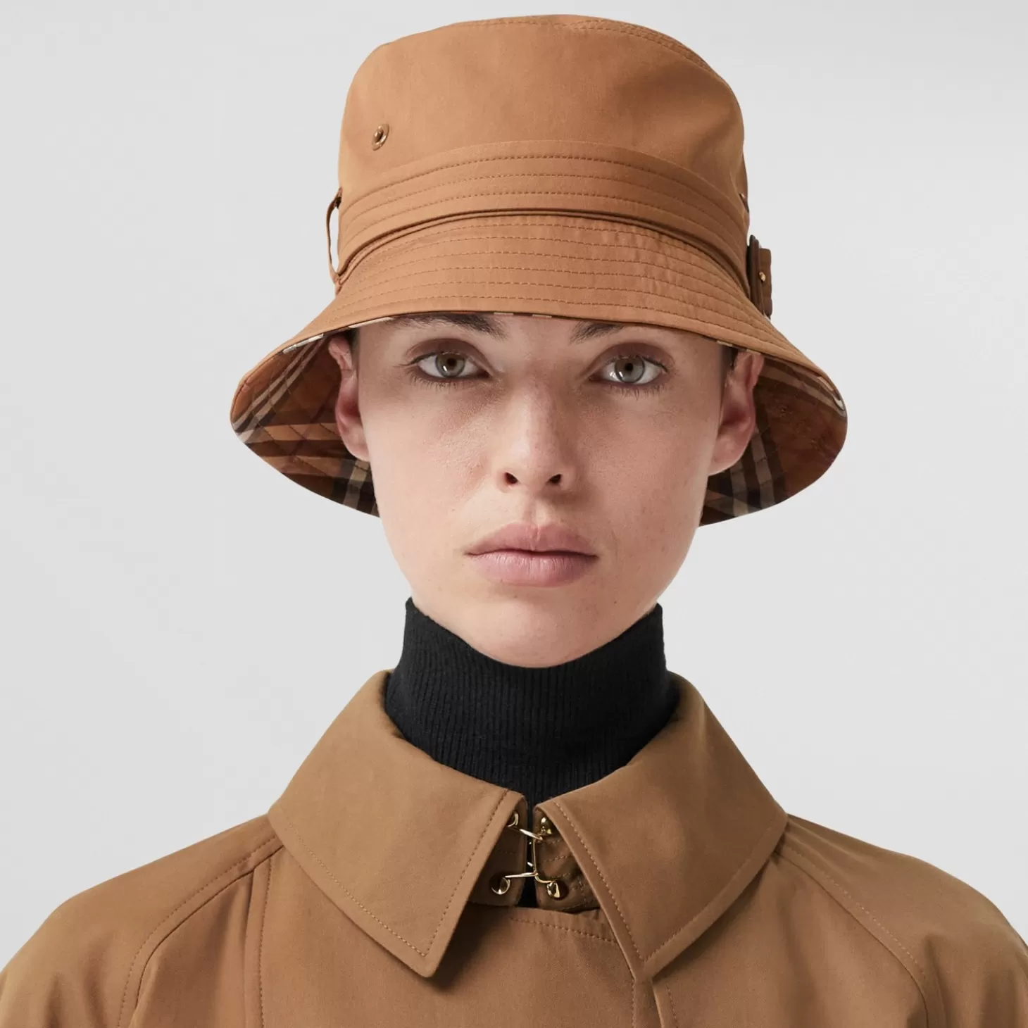 Burberry Bomull Gabardine Bucket Hat med bälte*Män/Kvinnor Mössor och handskar | Mössor och handskar