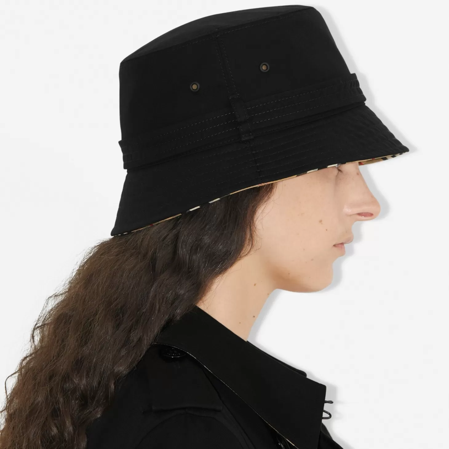Burberry Bomull Gabardine Bucket Hat med bälte*Män/Kvinnor Mössor och handskar | Mössor och handskar