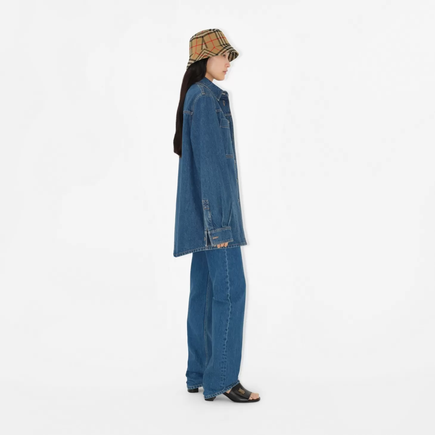 Burberry Check Bucket Hat i bomull*Män/Kvinnor Mössor och handskar | Mössor och handskar
