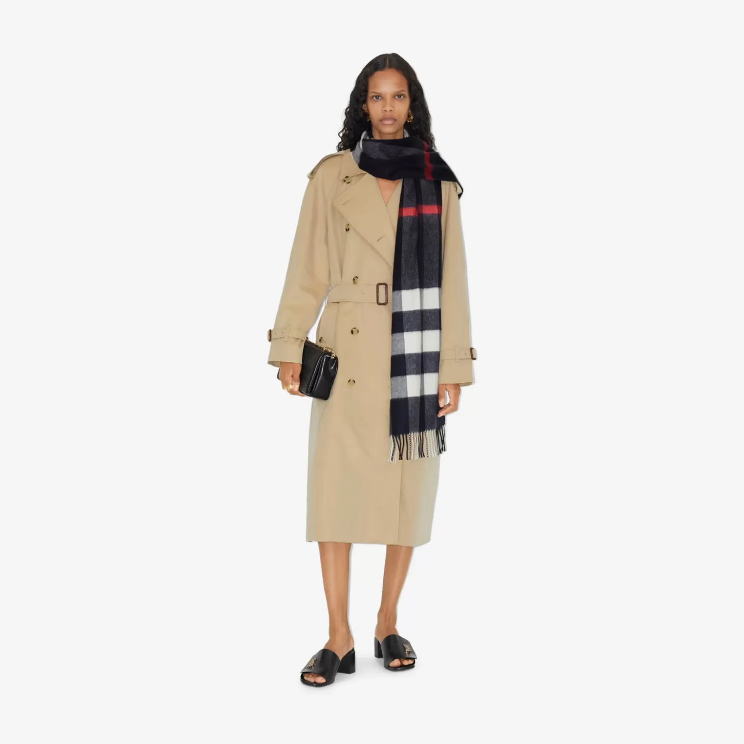 Burberry Check Cashmere Scarf*Män/Kvinnor Personliga presenter | Personliga presenter