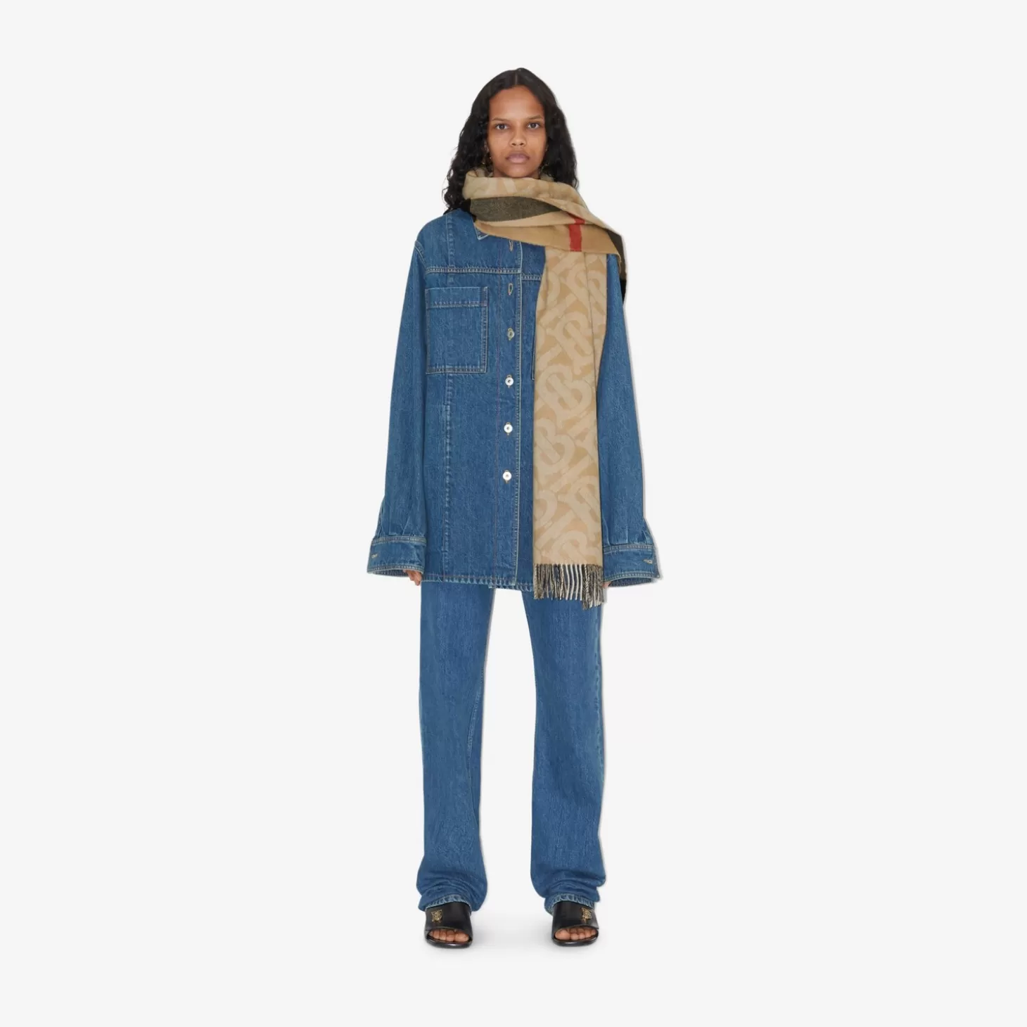 Burberry Check Cashmere Vändbar Scarf*Män/Kvinnor Personliga presenter | Personliga presenter