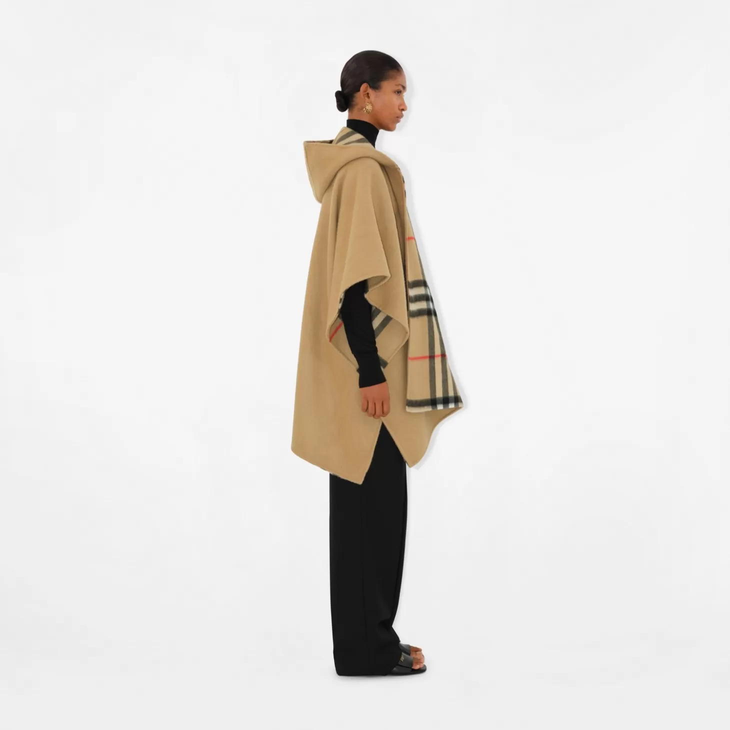 Burberry Ekd Cashmere Hooded Cape*Kvinnor Capes