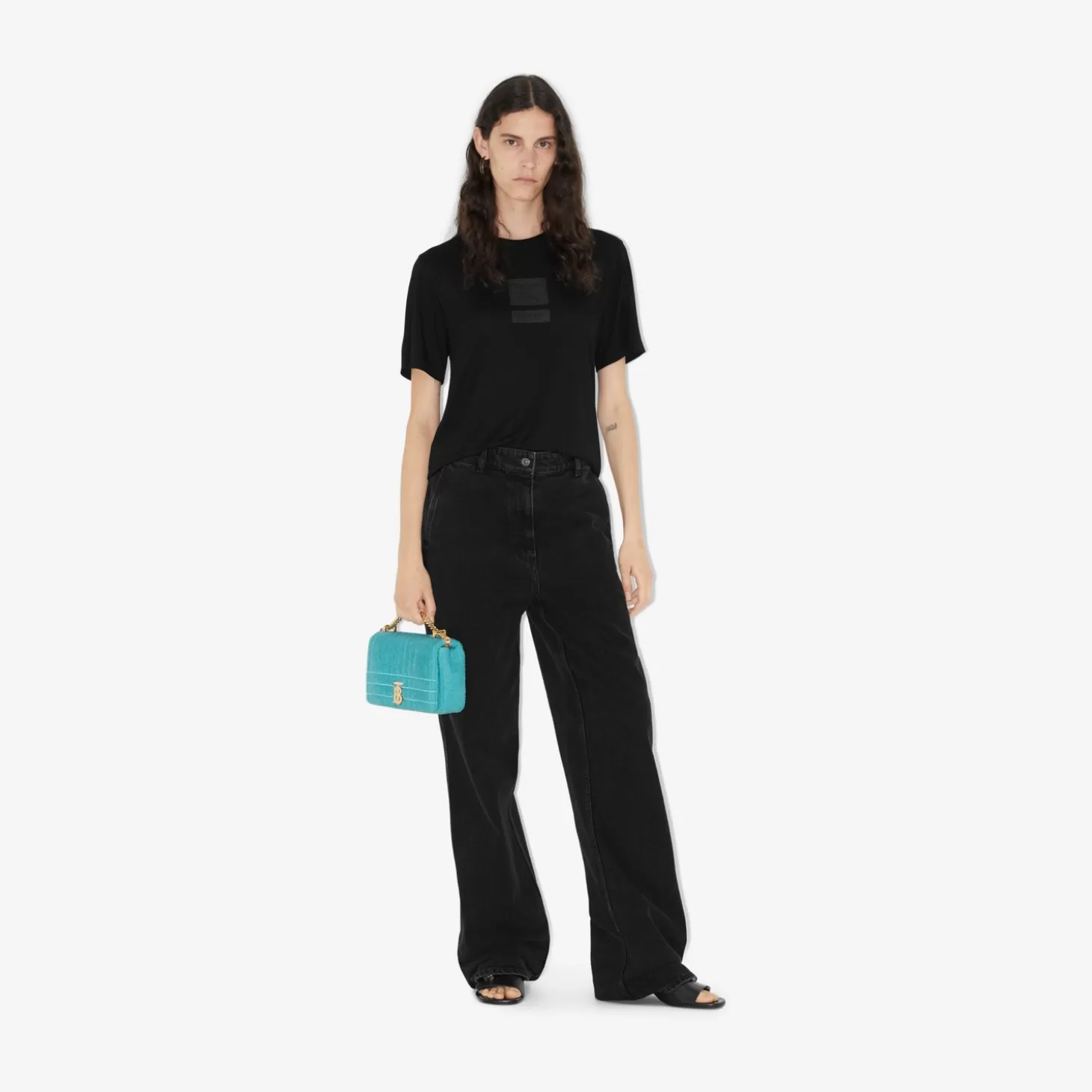 Burberry Ekd Viscose Silk T-Shirt*Kvinnor T-shirts