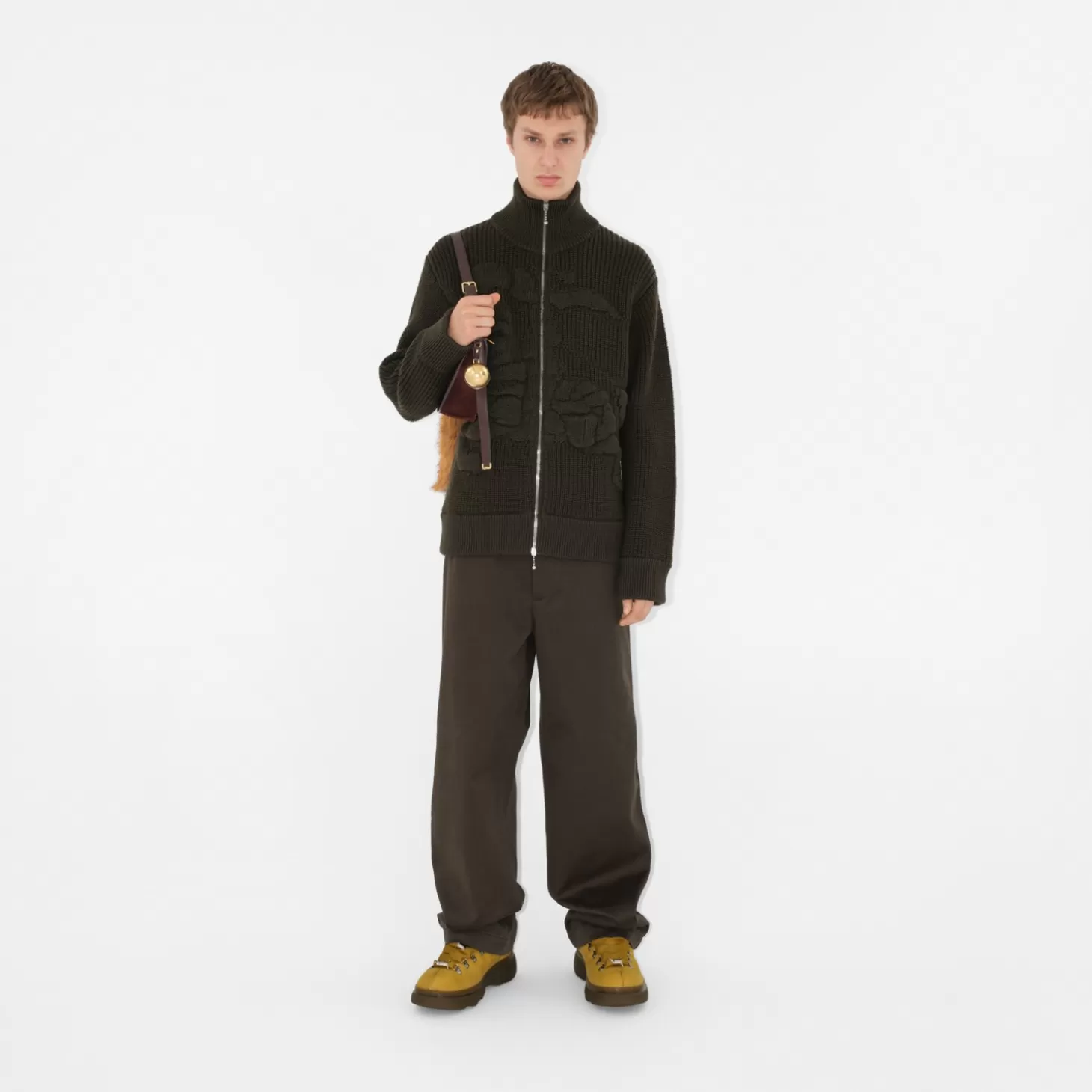 Burberry Ekd Wool Blend Jacka*Män Stickat