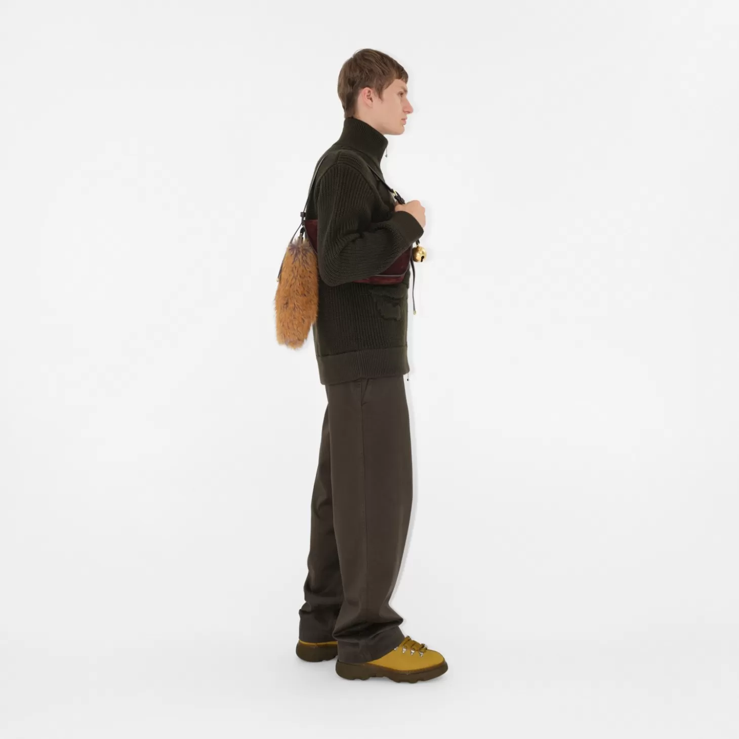 Burberry Ekd Wool Blend Jacka*Män Stickat