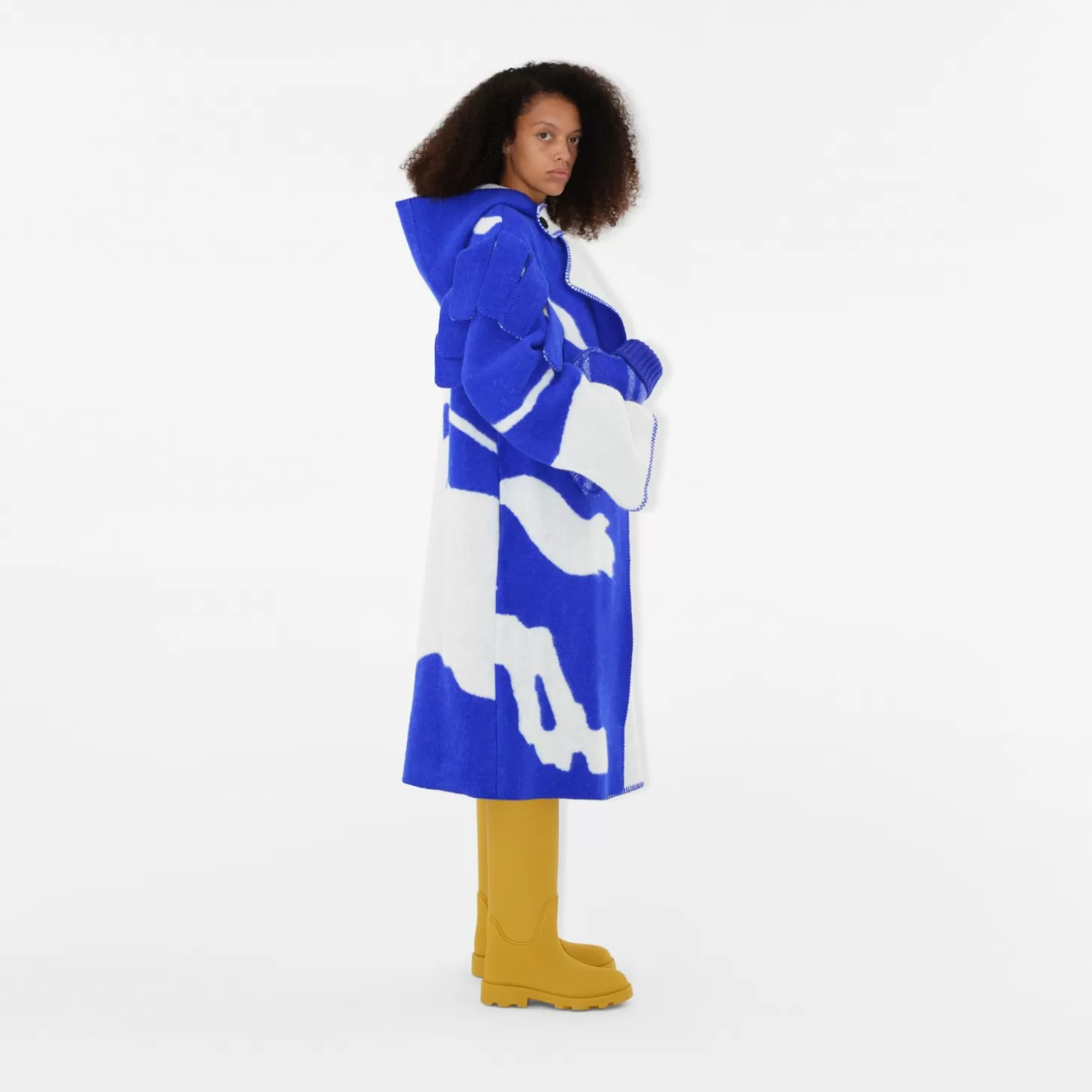 Burberry Ekd Wool Filt Cape*Kvinnor Kaffor och jackor