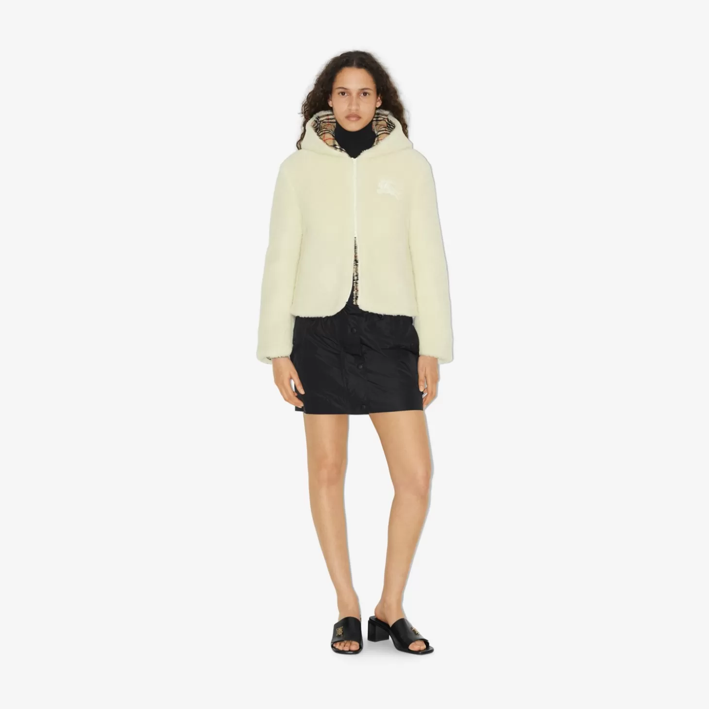 Burberry Fleece-jacka*Kvinnor Kaffor och jackor
