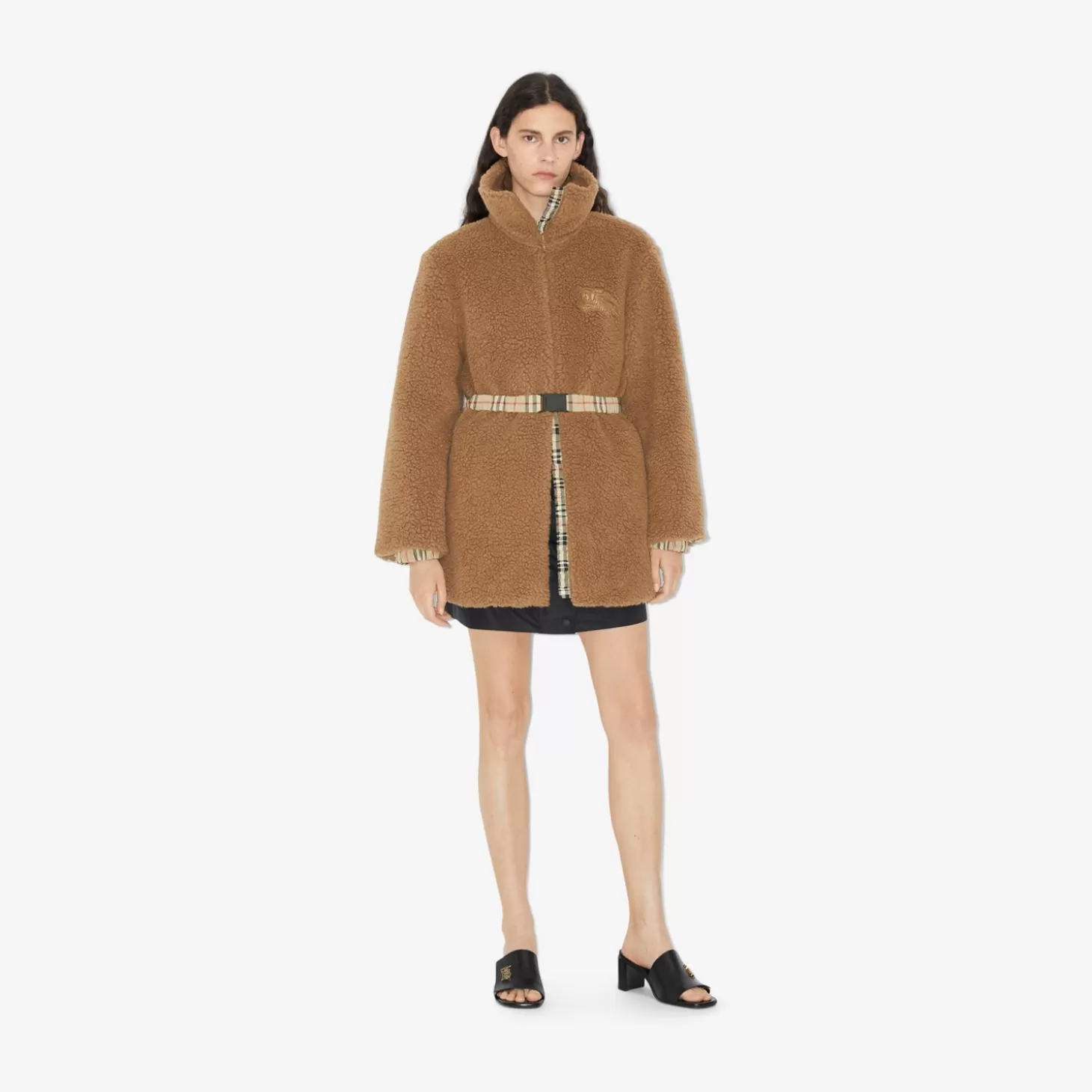 Burberry Fleece-jacka*Kvinnor Kaffor och jackor