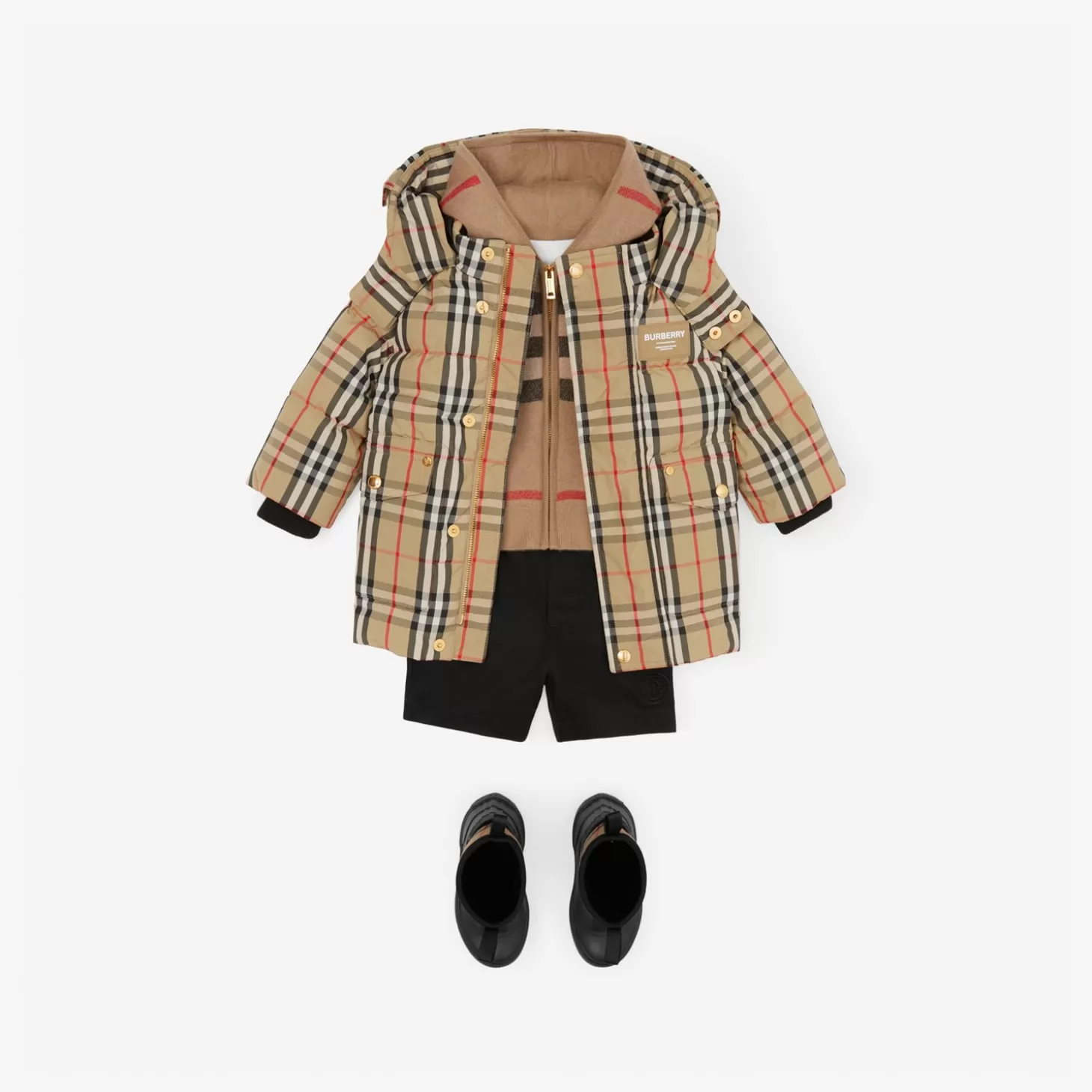 Burberry Horseferry Motiv Vintage Check Puffer Coat*Barn Bebispresenter | Kaffor och jackor