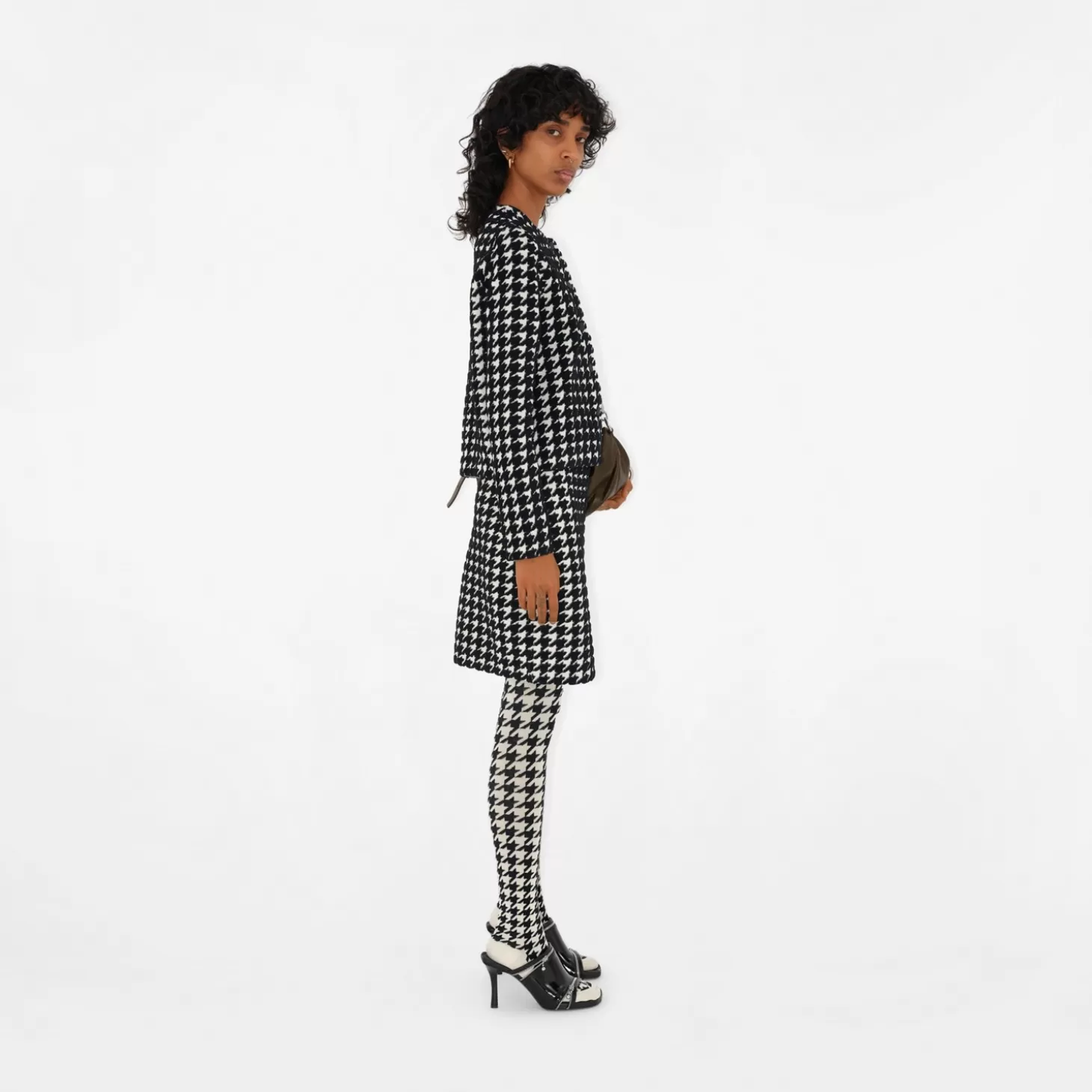 Burberry Houndstooth Nylon Blend Cardigan*Kvinnor Stickat