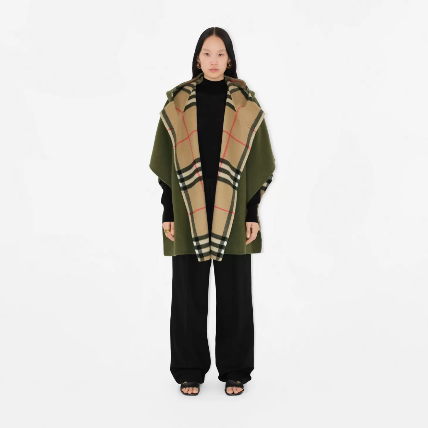 Burberry Kashmir vändbar huva*Kvinnor Capes