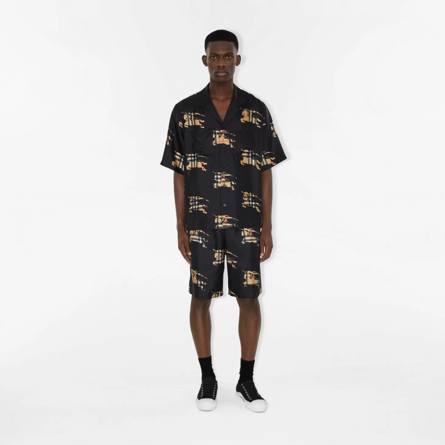 Burberry Kolla Ekd Silk Shorts*Män Byxor och shorts