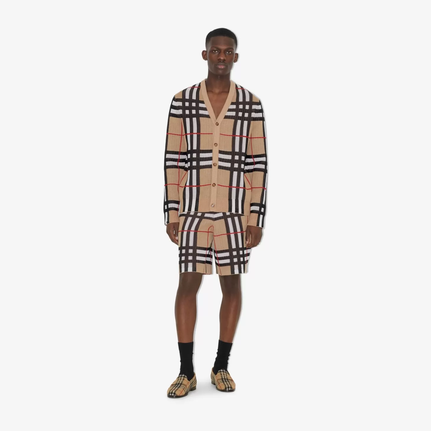 Burberry Kolla Technical Cotton Cardigan*Män Stickat