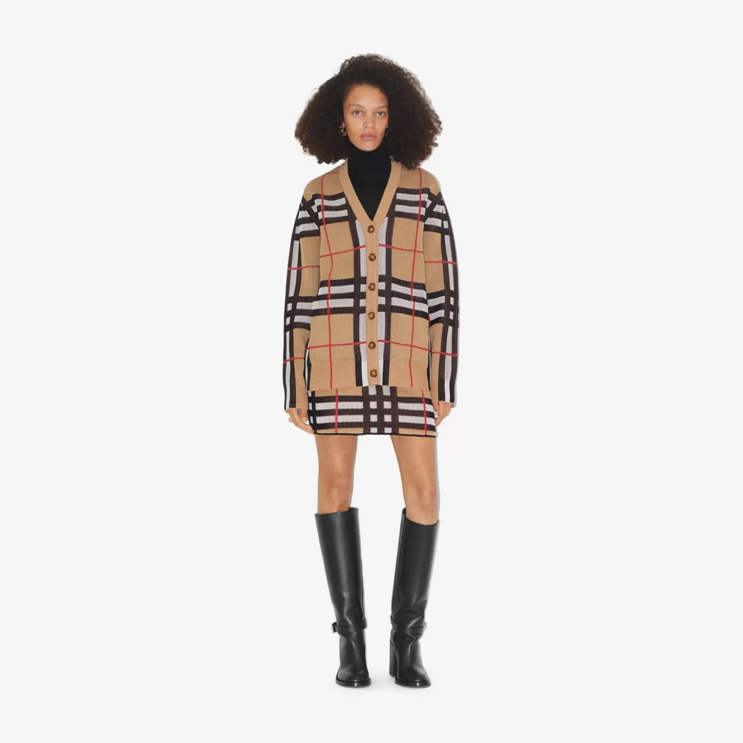 Burberry Kolla Technical Cotton Cardigan*Kvinnor Stickat