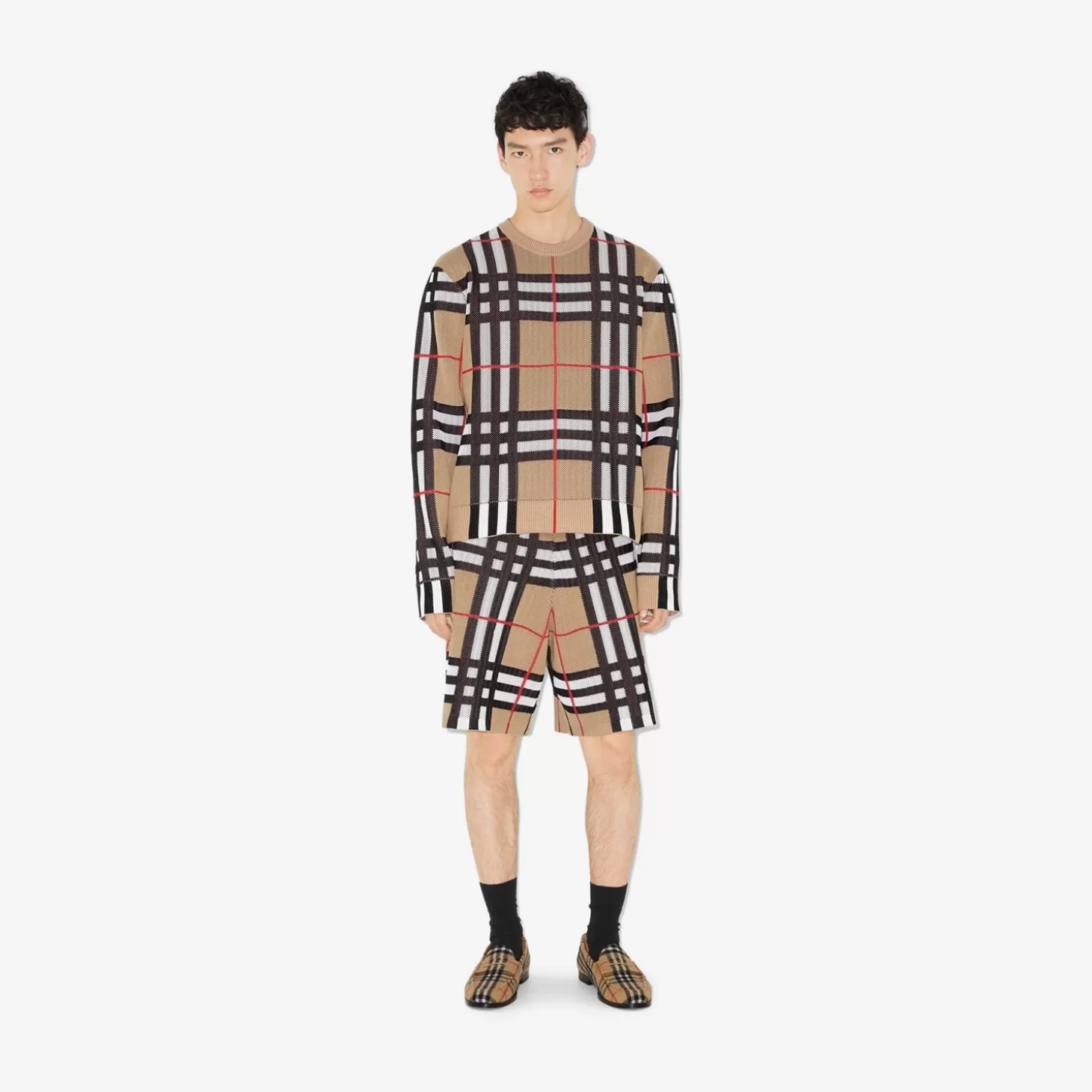 Burberry Kolla Technical Cotton Shorts*Män Byxor och shorts