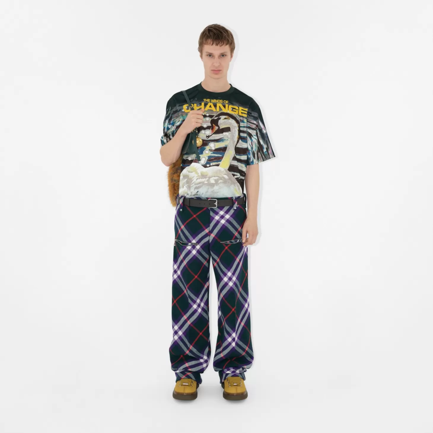 Burberry Kolla ullbyxor*Män Byxor och shorts