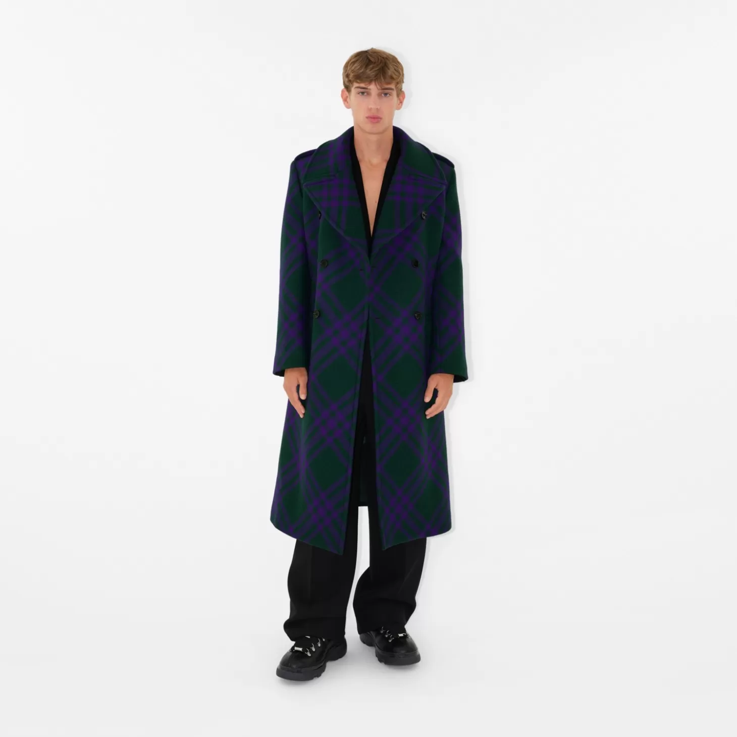 Burberry Kolla Wool Blend Coat*Män Kaffor och jackor