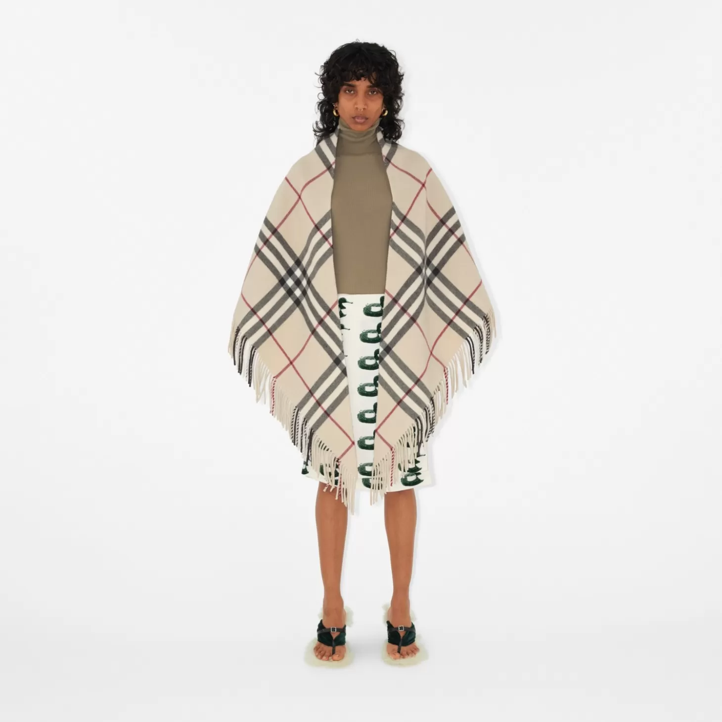 Burberry Kolla Wool Cape*Kvinnor Capes | Kaffor och jackor