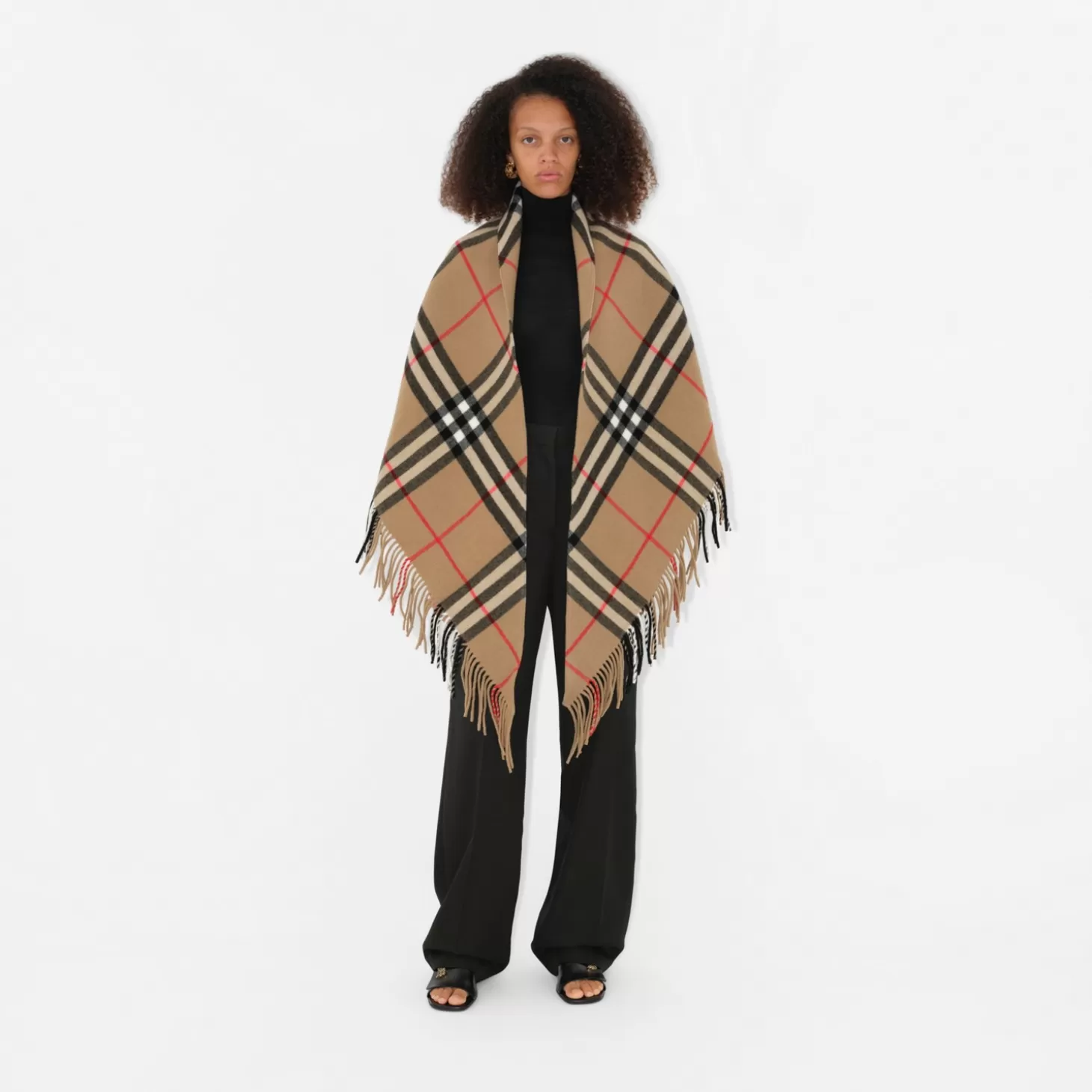 Burberry Kolla Wool Cape*Kvinnor Capes | Kaffor och jackor