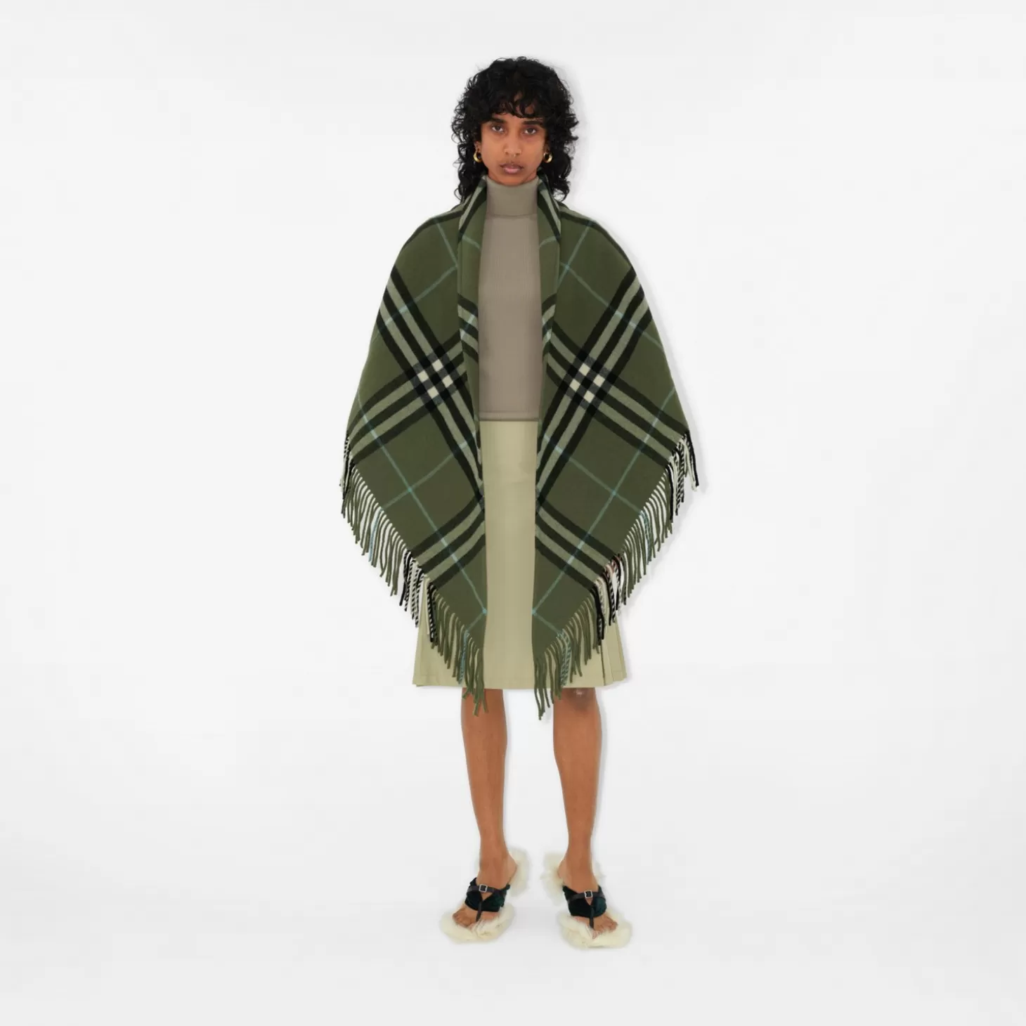 Burberry Kolla Wool Cape*Kvinnor Capes | Kaffor och jackor