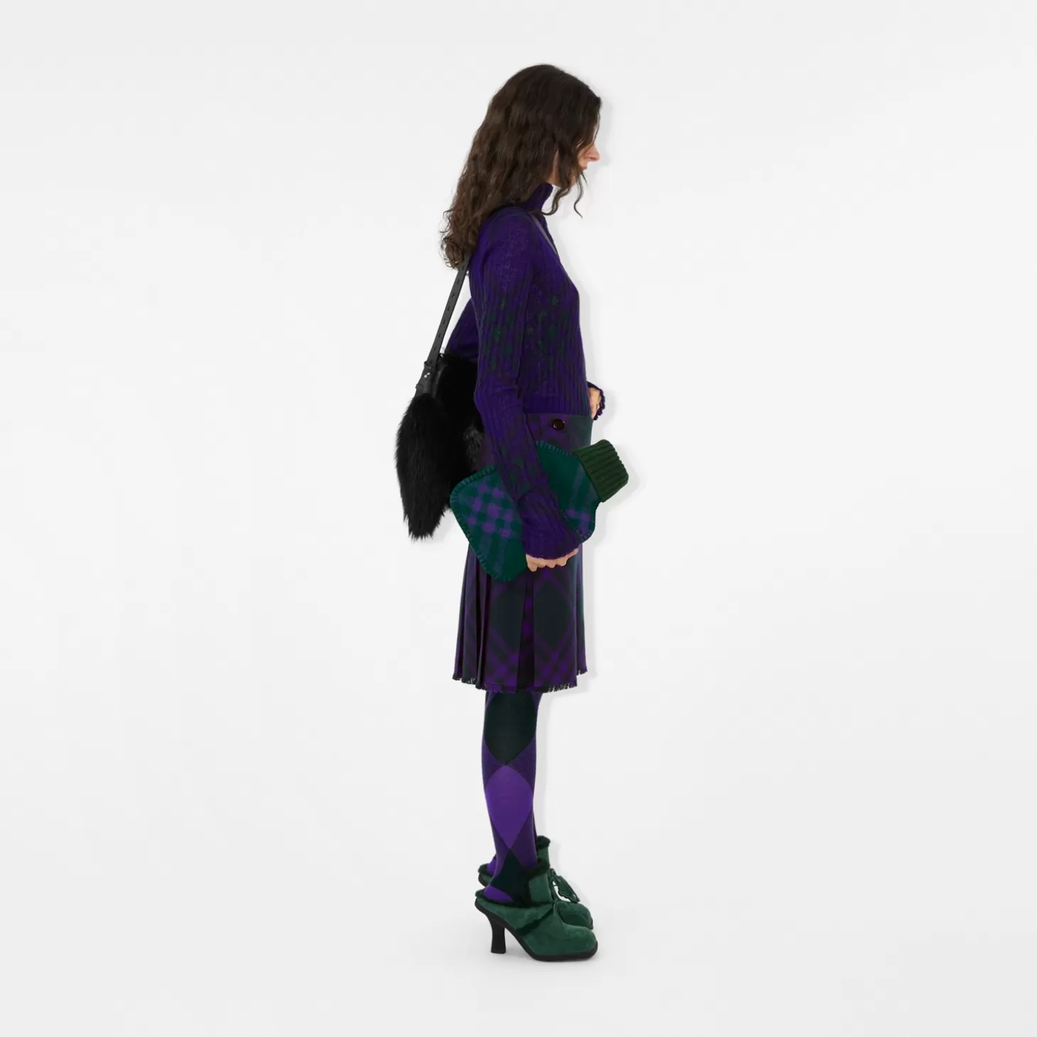 Burberry Kolla Wool Kilt*Kvinnor Stickat | Kjolar