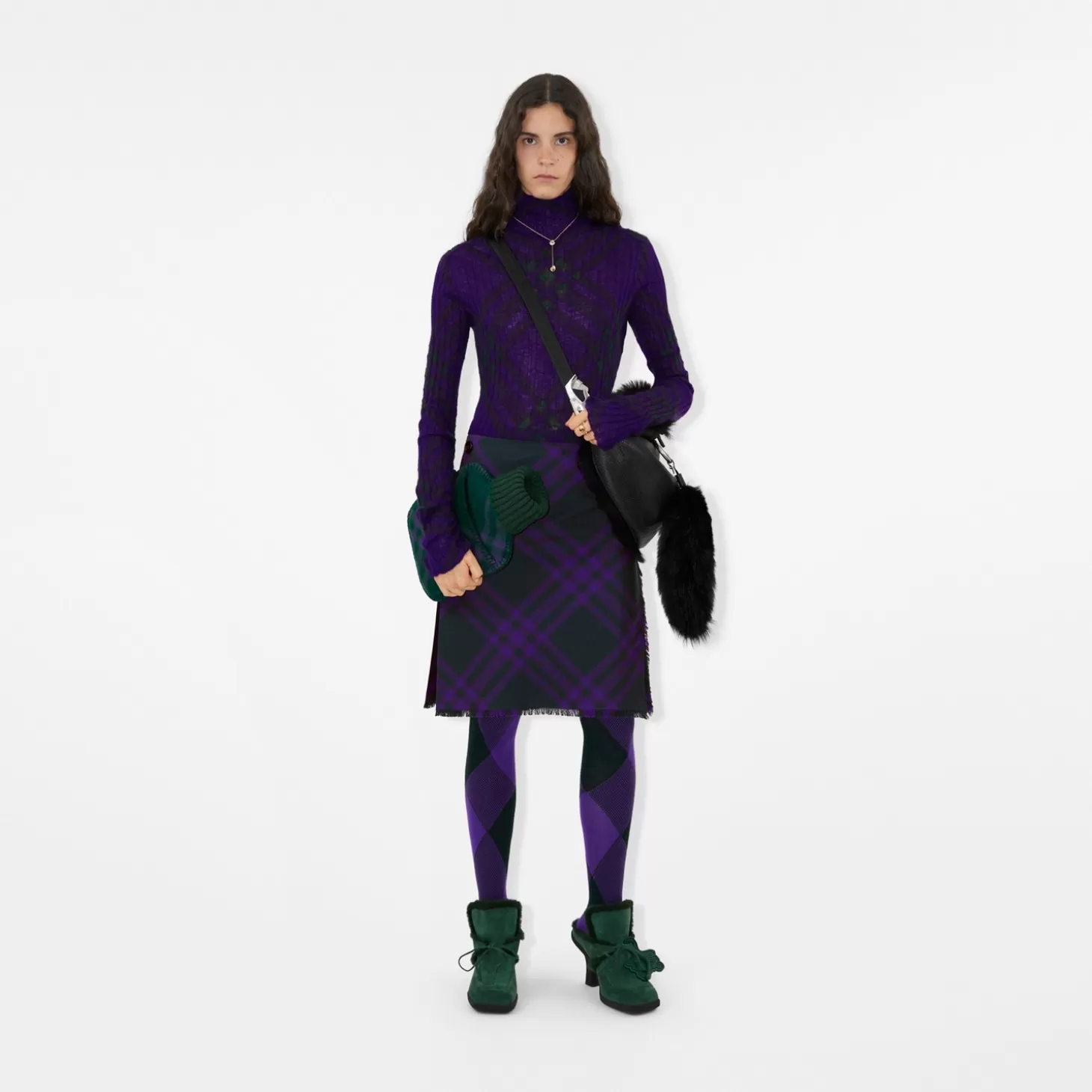 Burberry Kolla Wool Kilt*Kvinnor Stickat | Kjolar