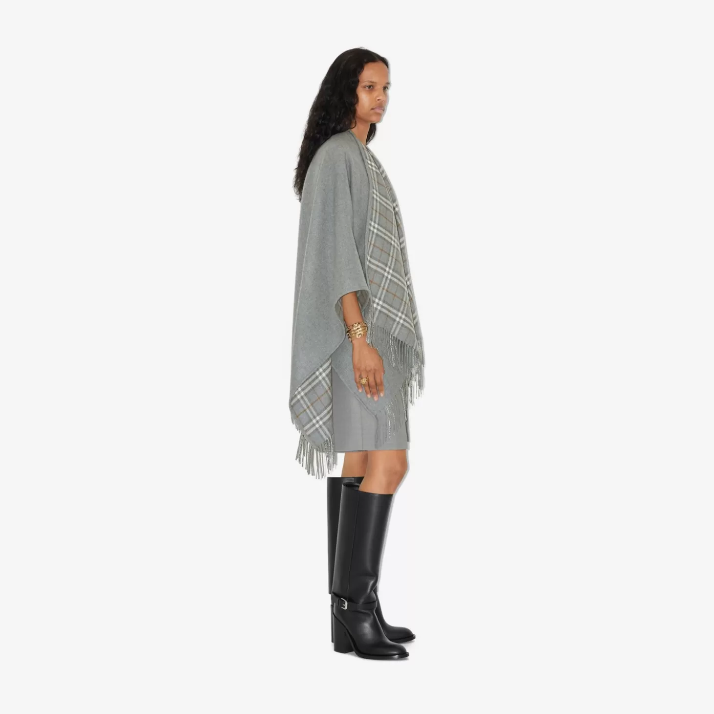 Burberry Kolla Wool Reversible Cape*Kvinnor Capes | Kaffor och jackor