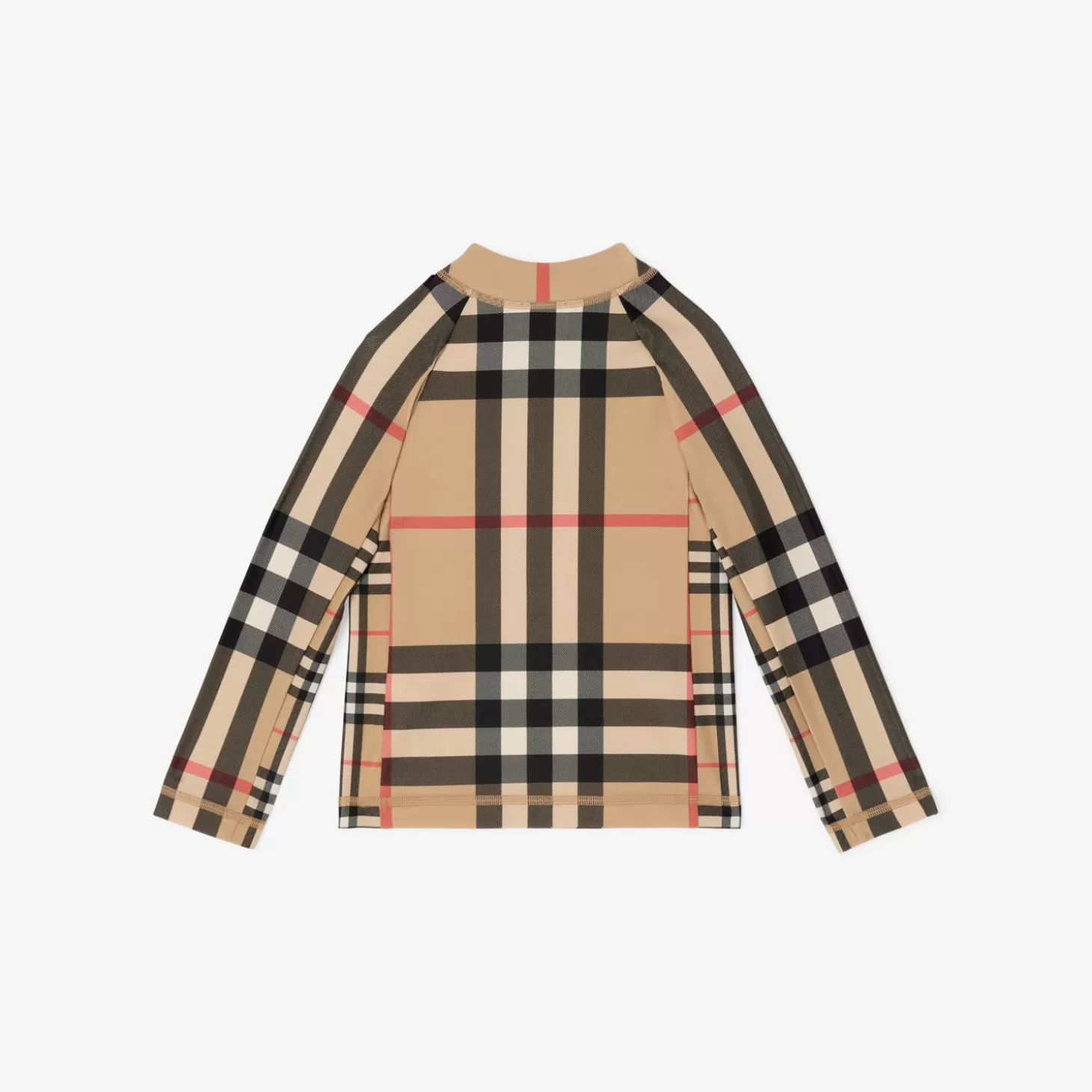 Burberry Kontrastrutad stretchväst i nylon*Barn Badkläder