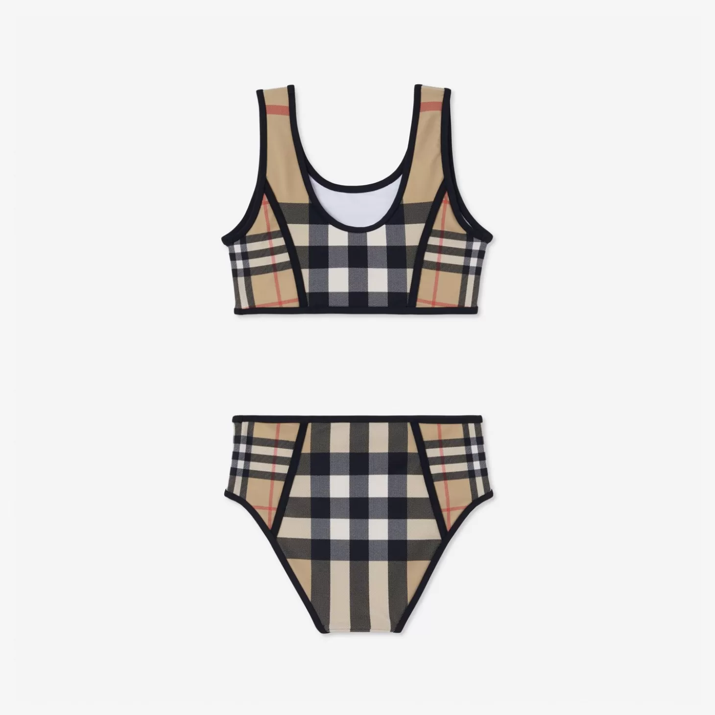 Burberry Kontrastrutig stretch nylonbikini*Barn Badkläder