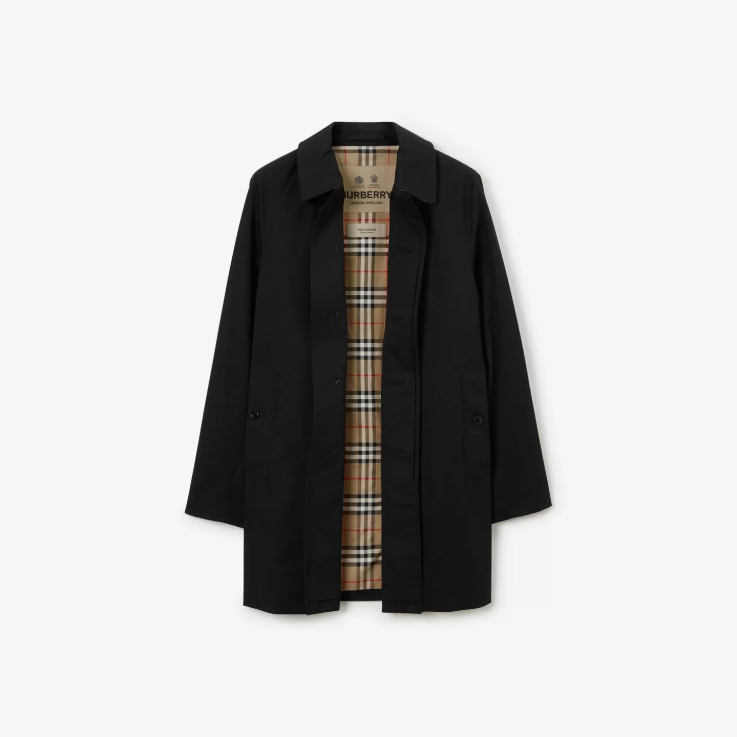 Burberry Kort Camden Heritage Car Coat*Män Kaffor och jackor | Trenchcoats