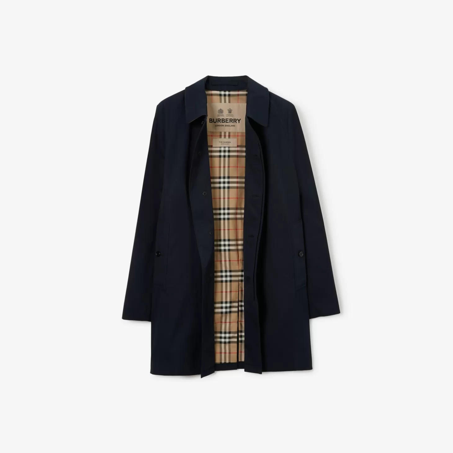 Burberry Kort Camden Heritage Car Coat*Män Kaffor och jackor | Trenchcoats
