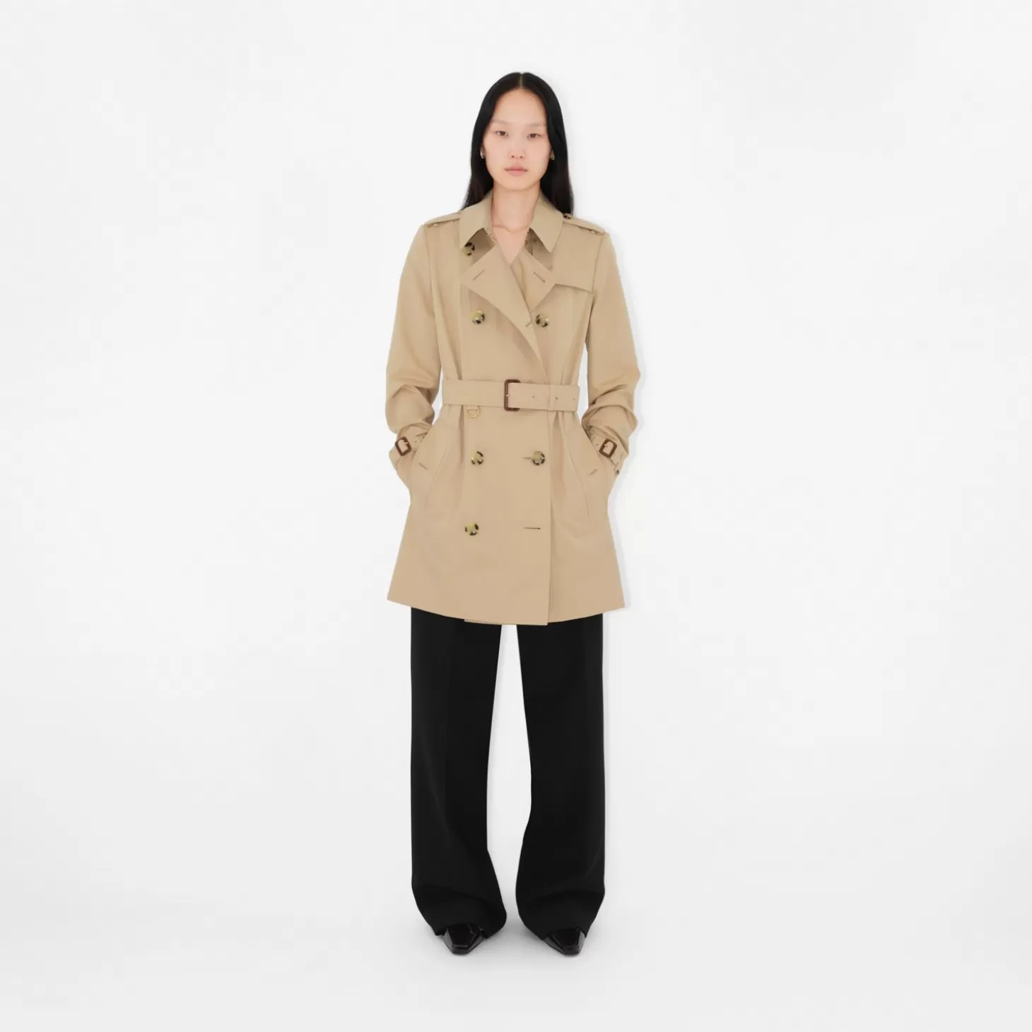 Burberry Kort Chelsea Heritage Trench Coat*Kvinnor Kaffor och jackor | Trenchcoats
