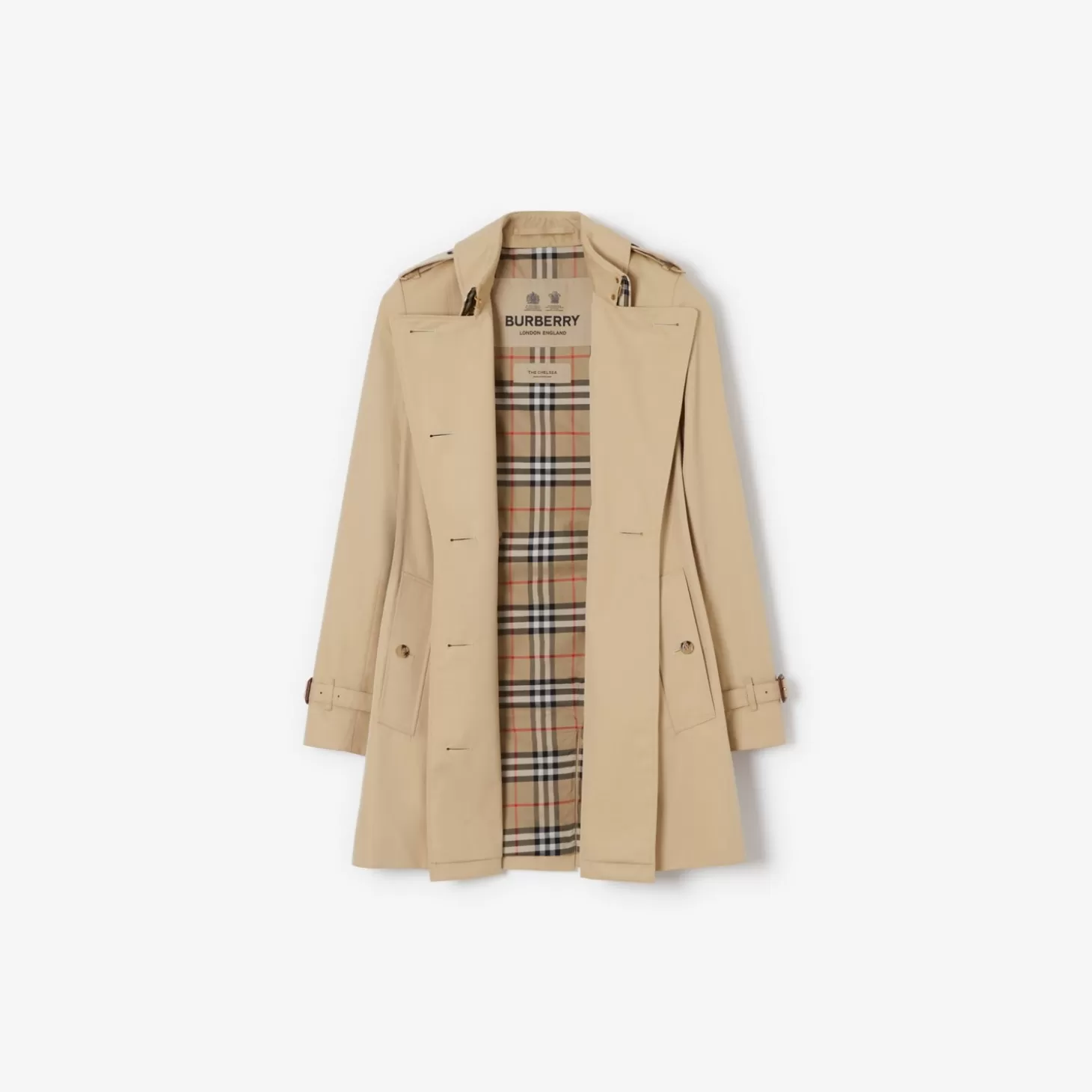 Burberry Kort Chelsea Heritage Trench Coat*Kvinnor Kaffor och jackor | Trenchcoats