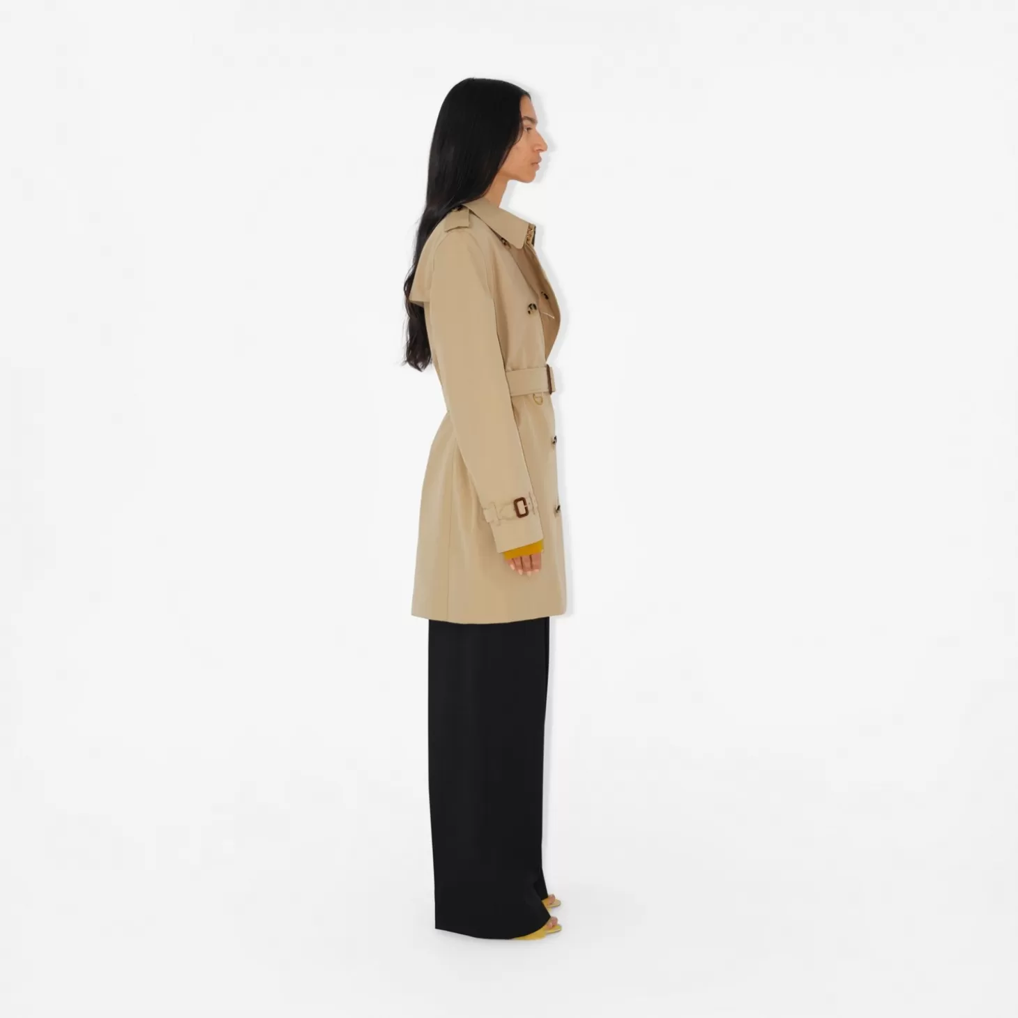 Burberry Kort Kensington Heritage Trench Coat*Kvinnor Kaffor och jackor | Trenchcoats