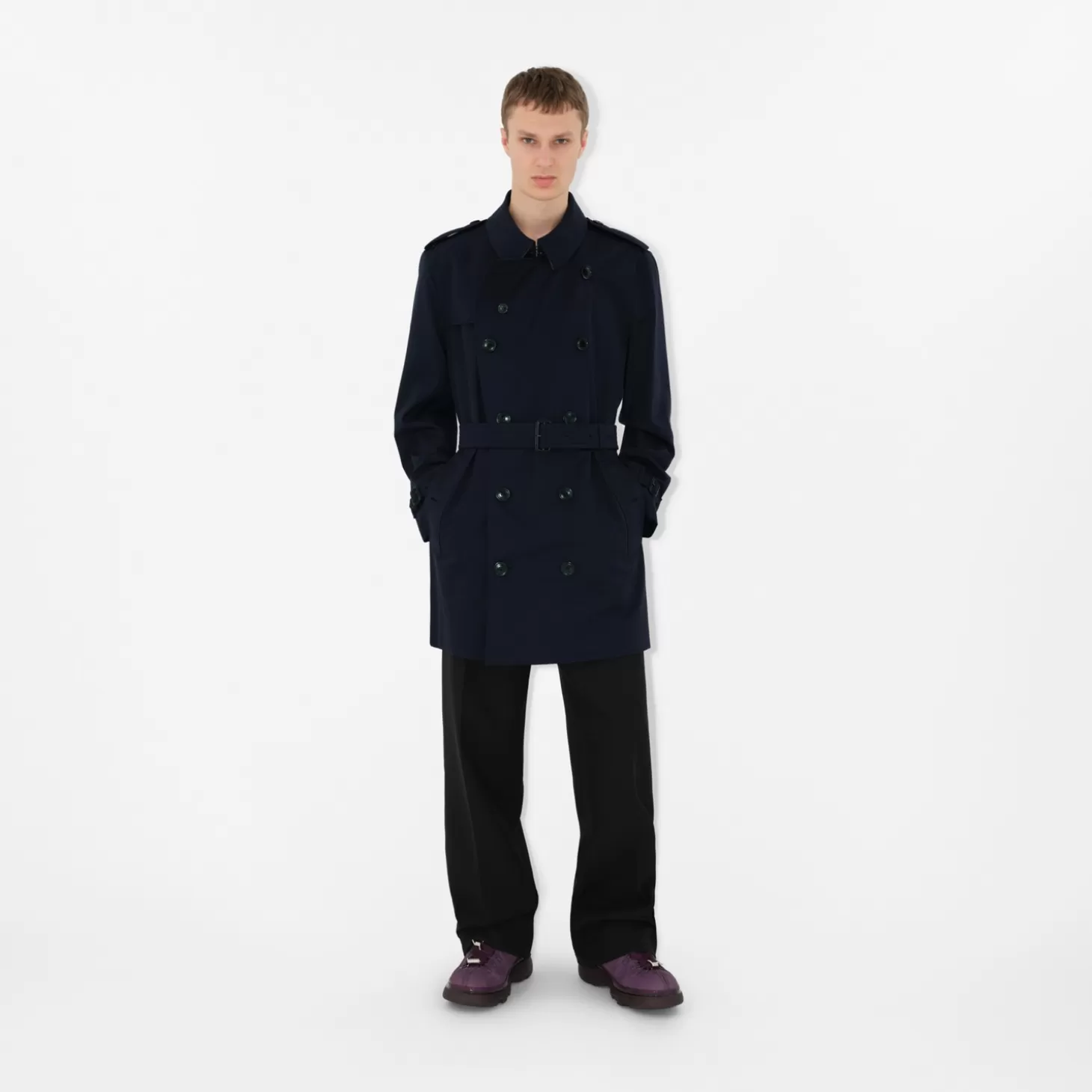 Burberry Kort Kensington Heritage Trench Coat*Män Kaffor och jackor | Trenchcoats