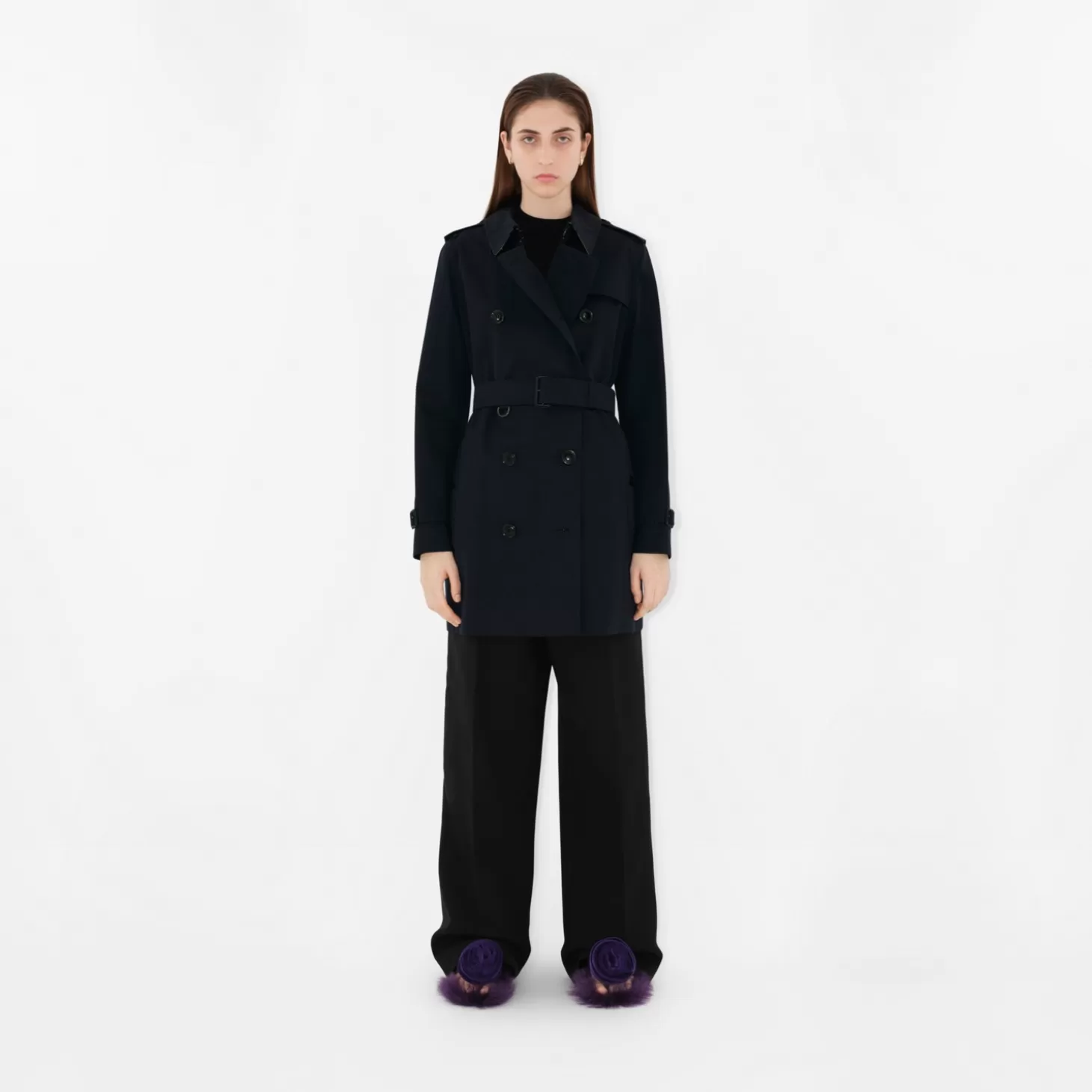 Burberry Kort Kensington Heritage Trench Coat*Kvinnor Kaffor och jackor | Trenchcoats