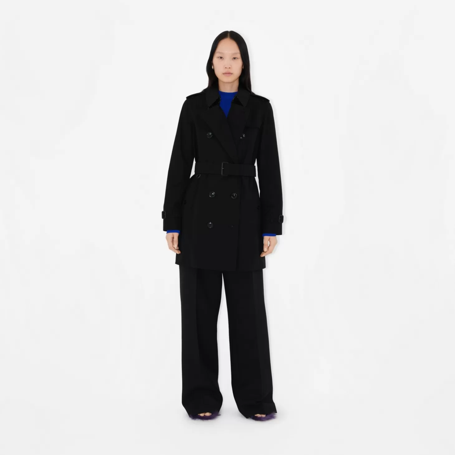 Burberry Kort Kensington Heritage Trench Coat*Kvinnor Kaffor och jackor | Trenchcoats