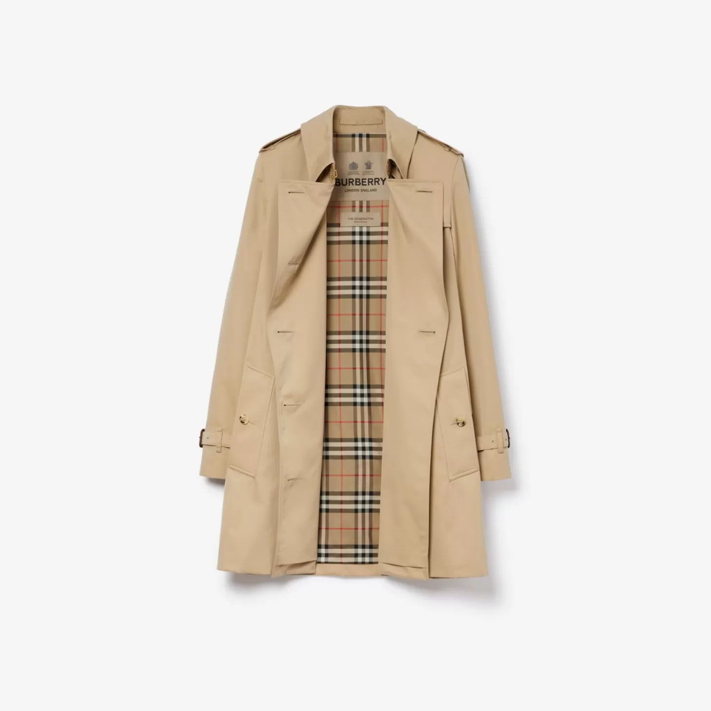 Burberry Kort Kensington Heritage Trench Coat*Kvinnor Kaffor och jackor | Trenchcoats