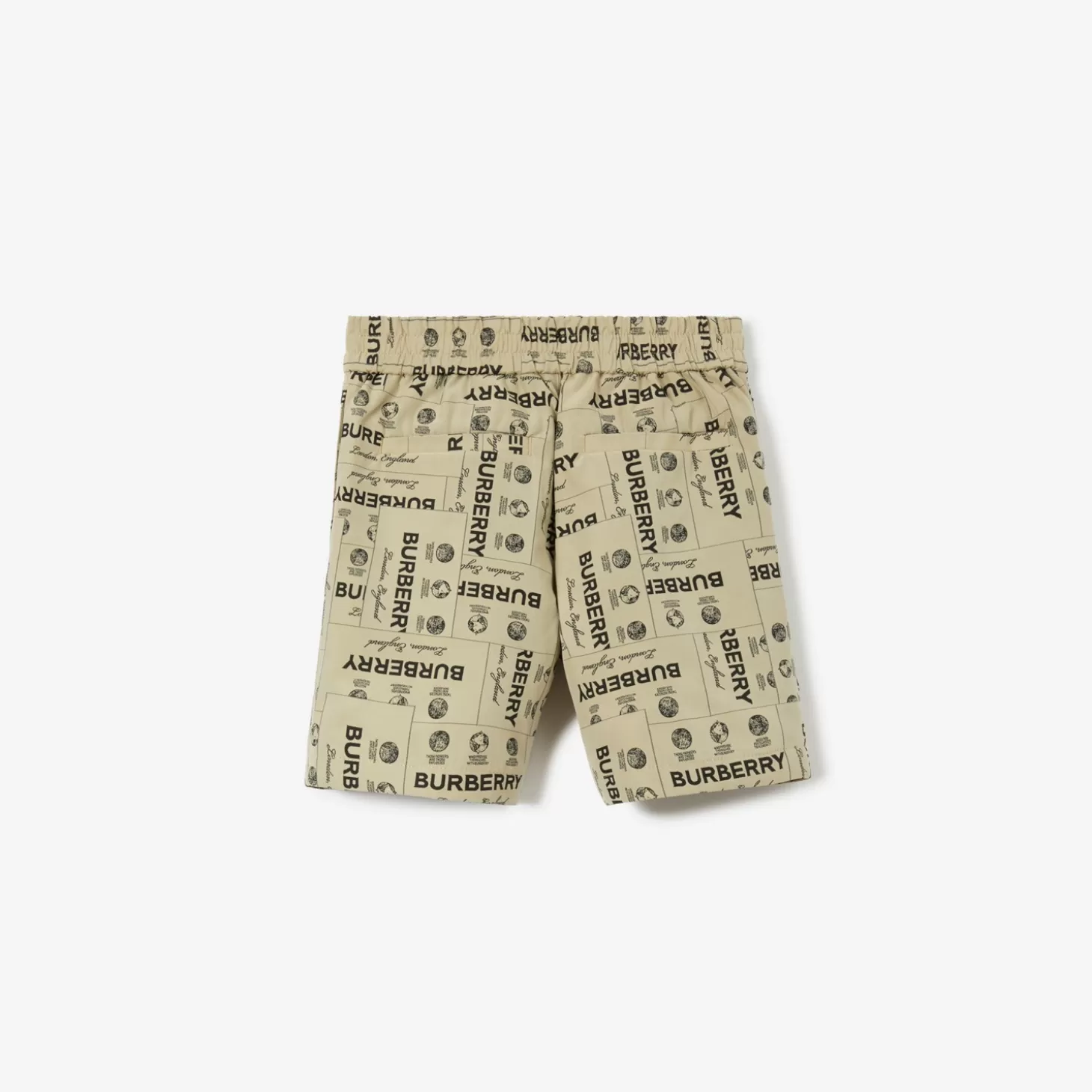Burberry Label Nylon Blend Shorts*Barn Badkläder | Byxor och shorts