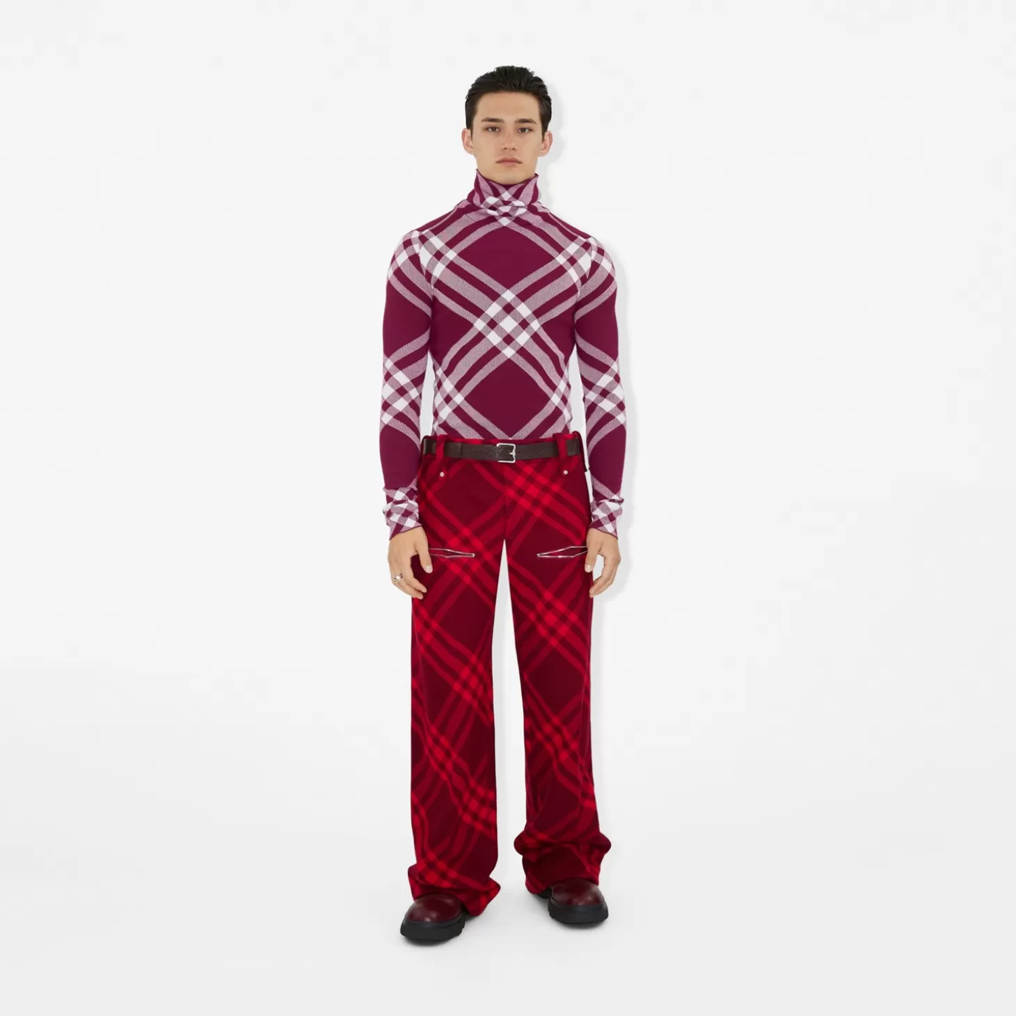 Burberry Läder B Spänne Bälte*Män Bälten