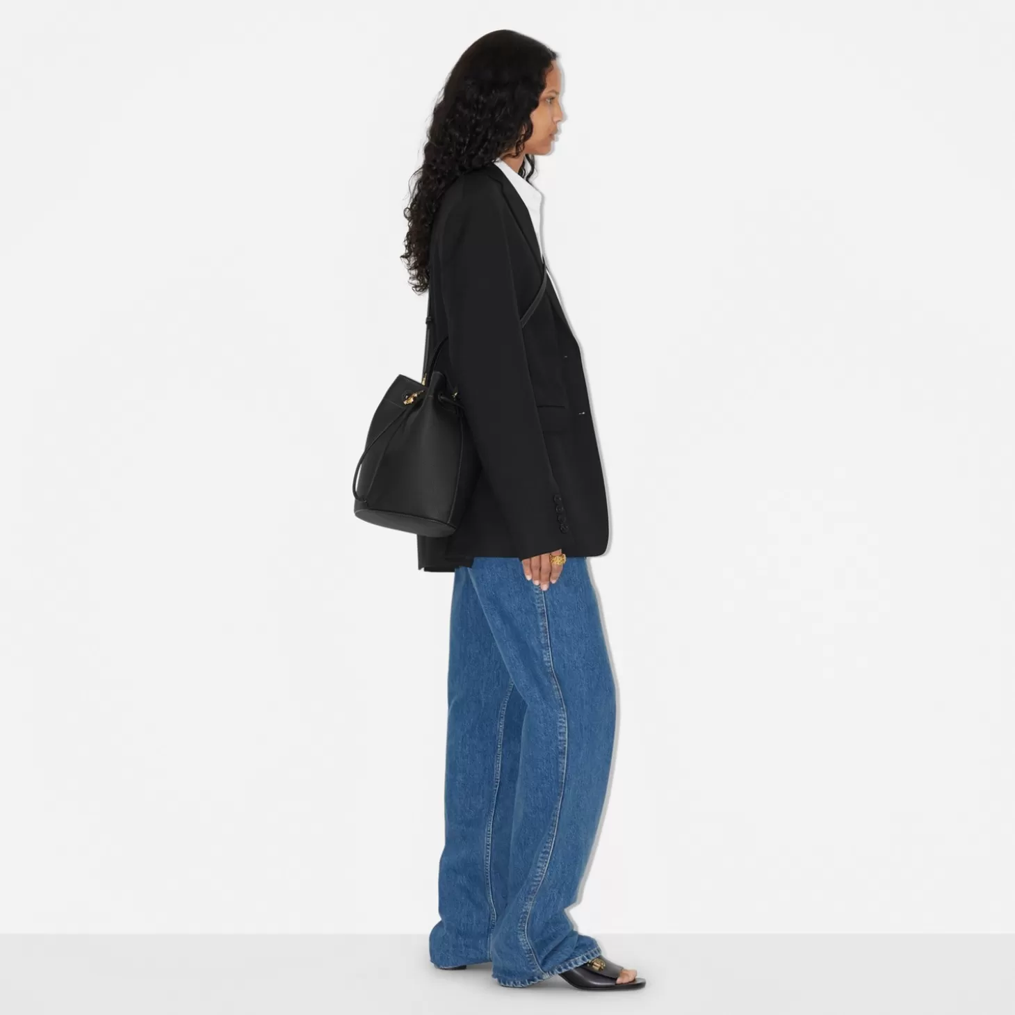 Burberry Liten Tb Bucket Bag*Kvinnor Crossbody