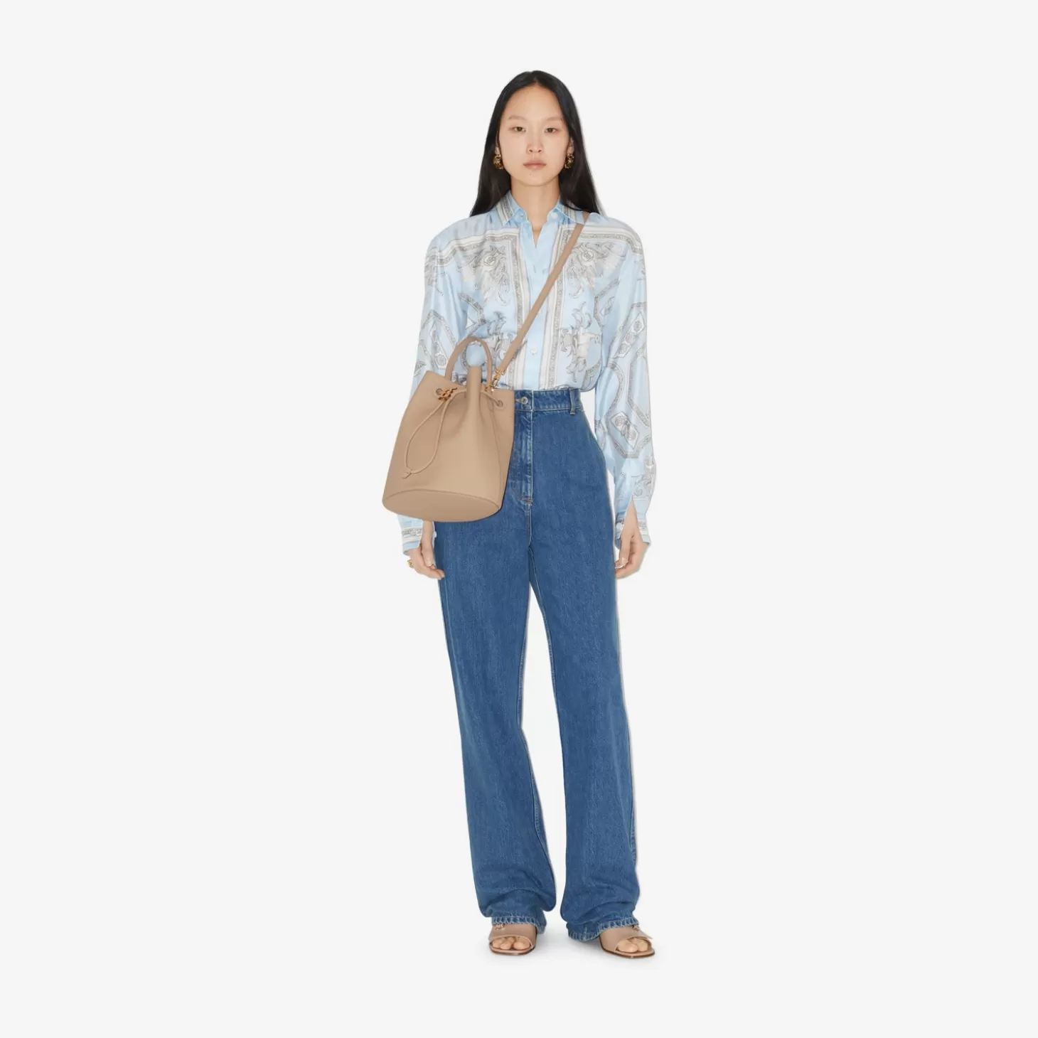 Burberry Liten Tb Bucket Bag*Kvinnor Crossbody