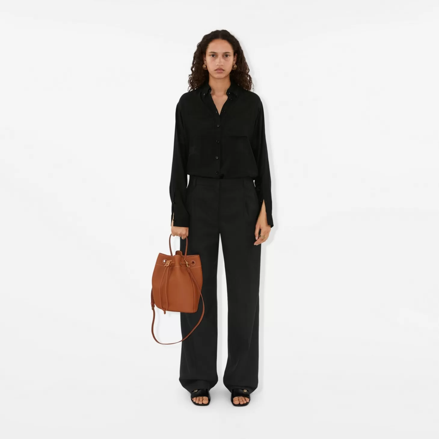 Burberry Liten Tb Bucket Bag*Kvinnor Crossbody
