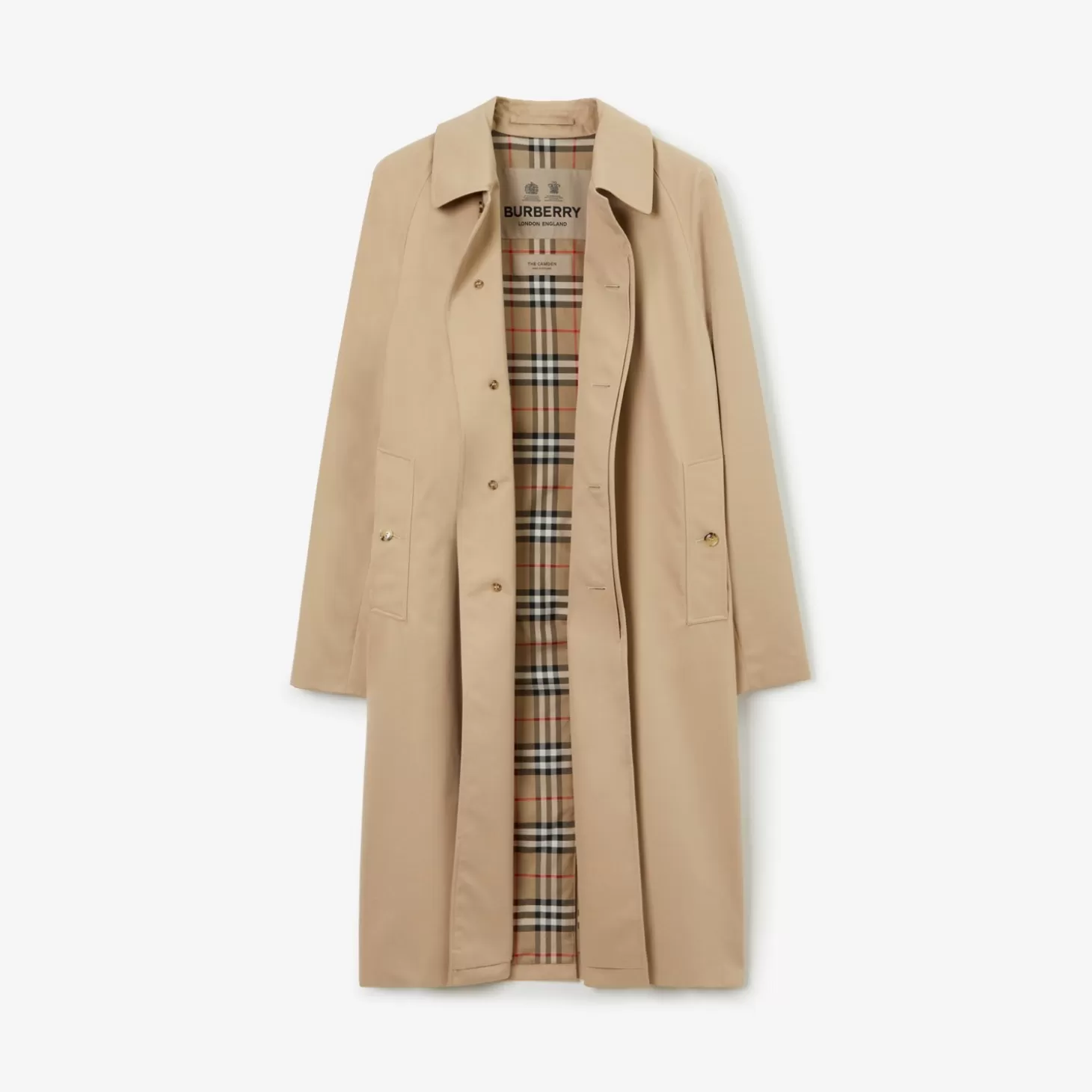 Burberry Lång Camden Heritage Car Coat*Män Kaffor och jackor | Trenchcoats
